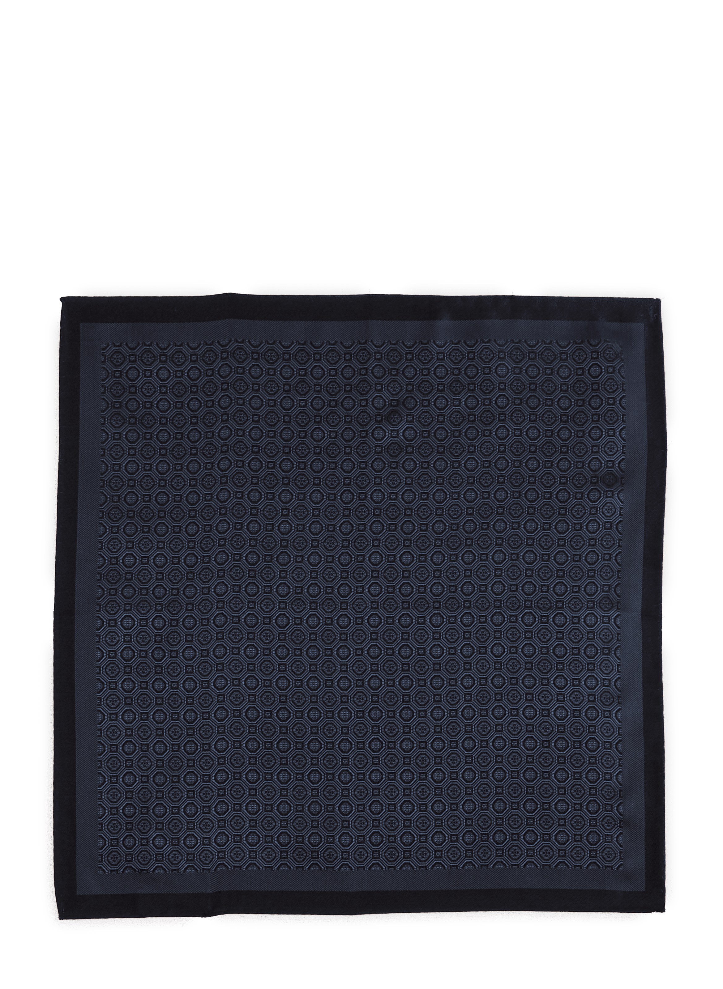 Printed silk clutch ETON Blue