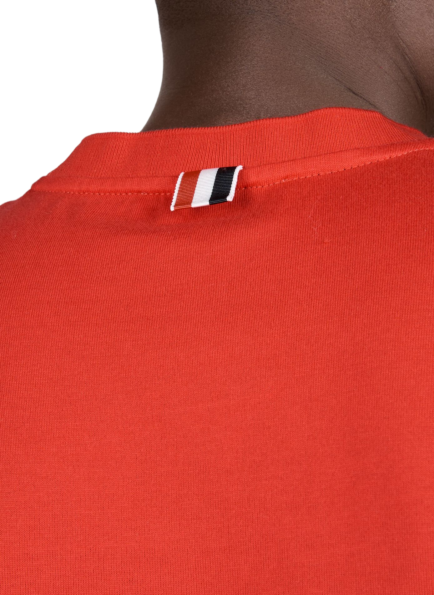 T-shirt en coton THOM BROWNE Rouge