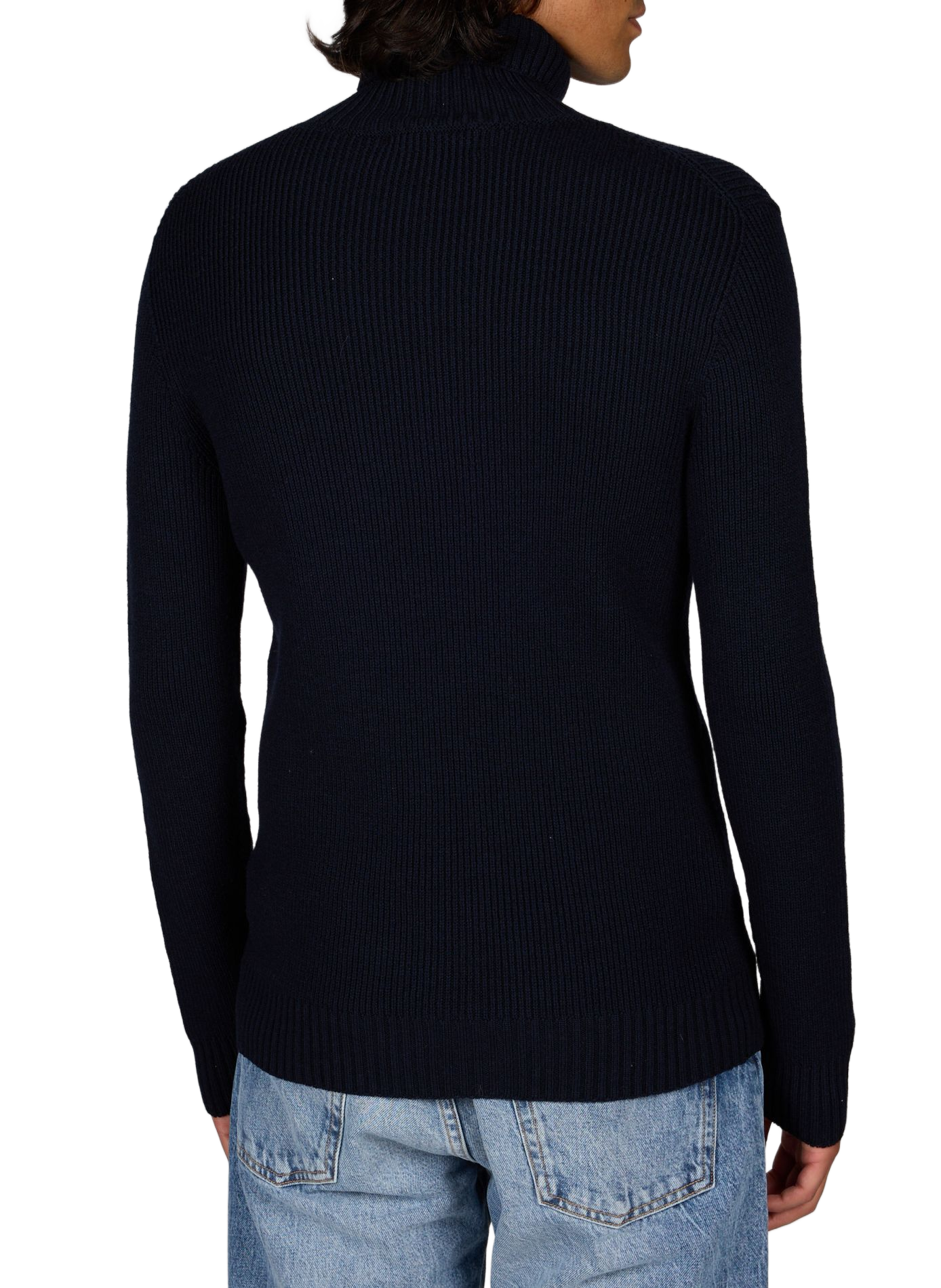 Wool turtleneck jumper CÉZEMBRE Blue