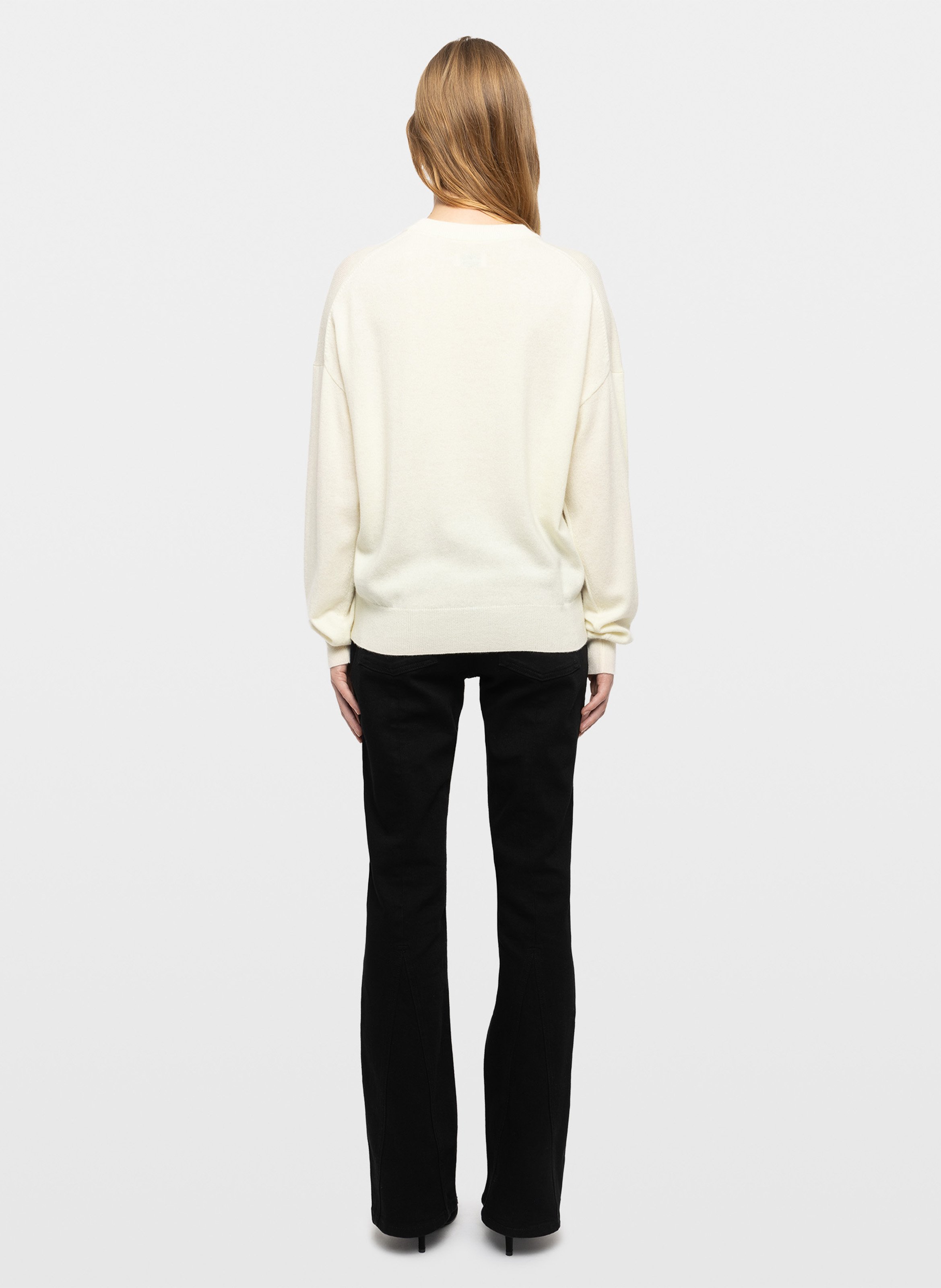 Ruime trui met patroon van wol en kasjmier Soulo ZADIG&VOLTAIRE Beige
