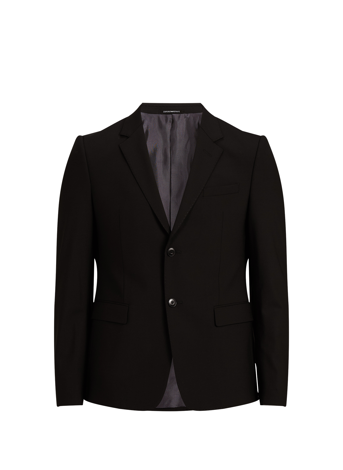 Gerader Wollblazer EMPORIO ARMANI Schwarz