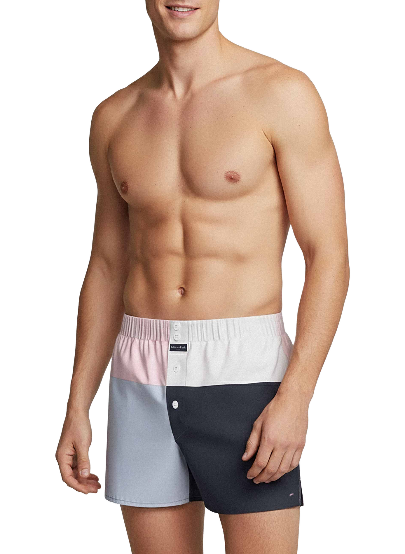 Katoenen popeline boxers EDEN PARK Blauw
