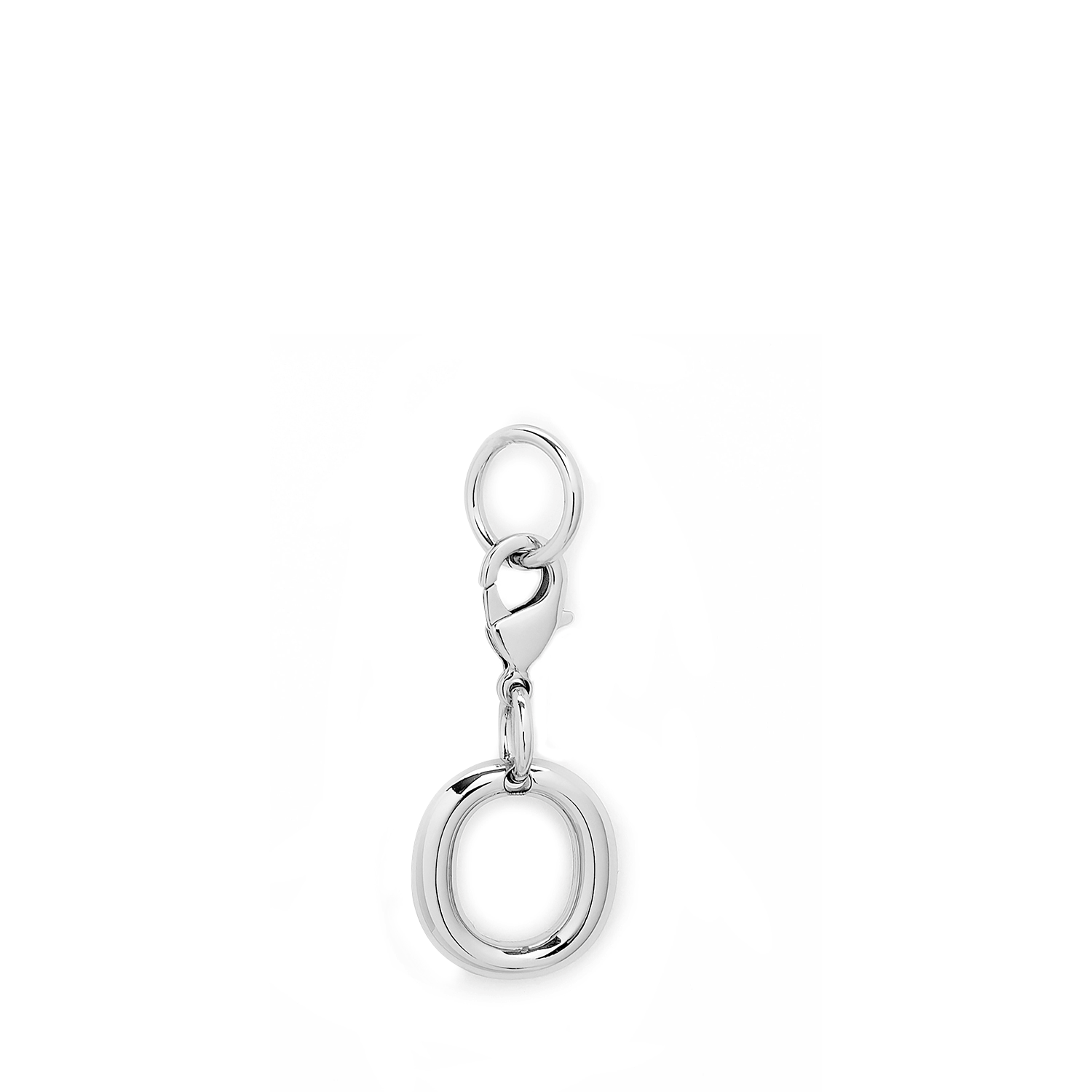 Charme lancel en lettre o argentée. LANCEL Argent