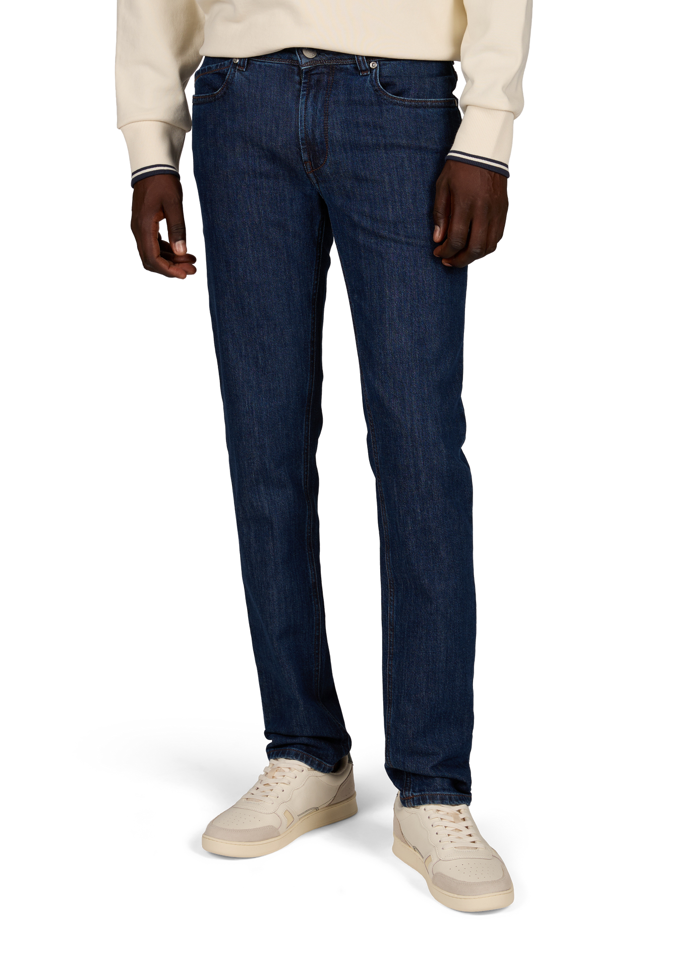 Straight-leg jeans in blended cotton RE HASH Blue