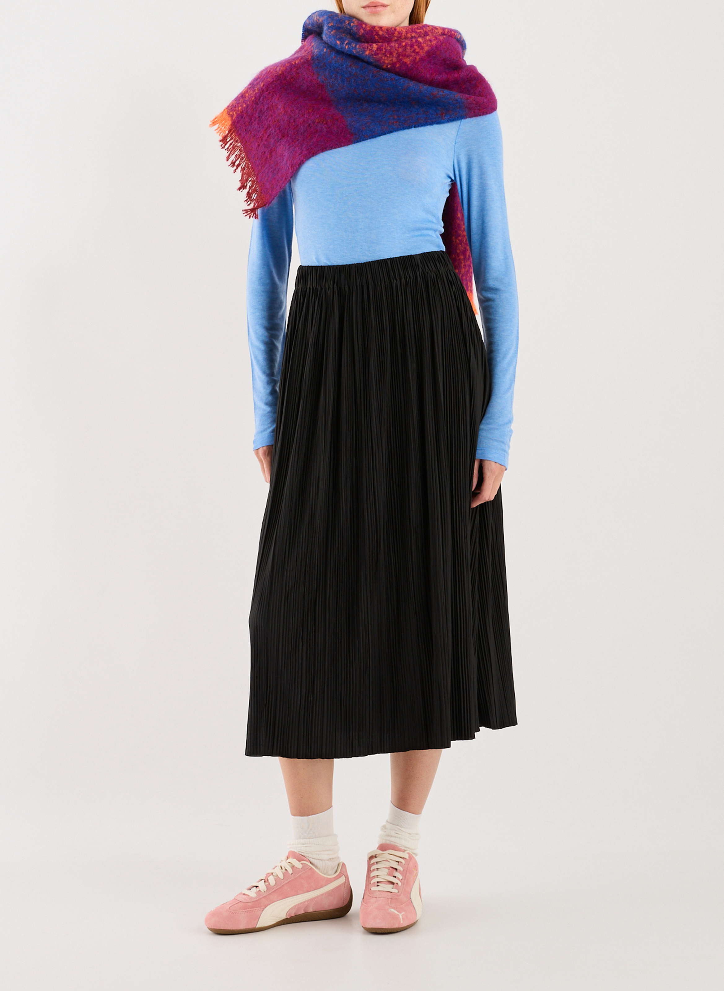 Tailliertes Langarm-T-Shirt SAMSOE SAMSOE Blau