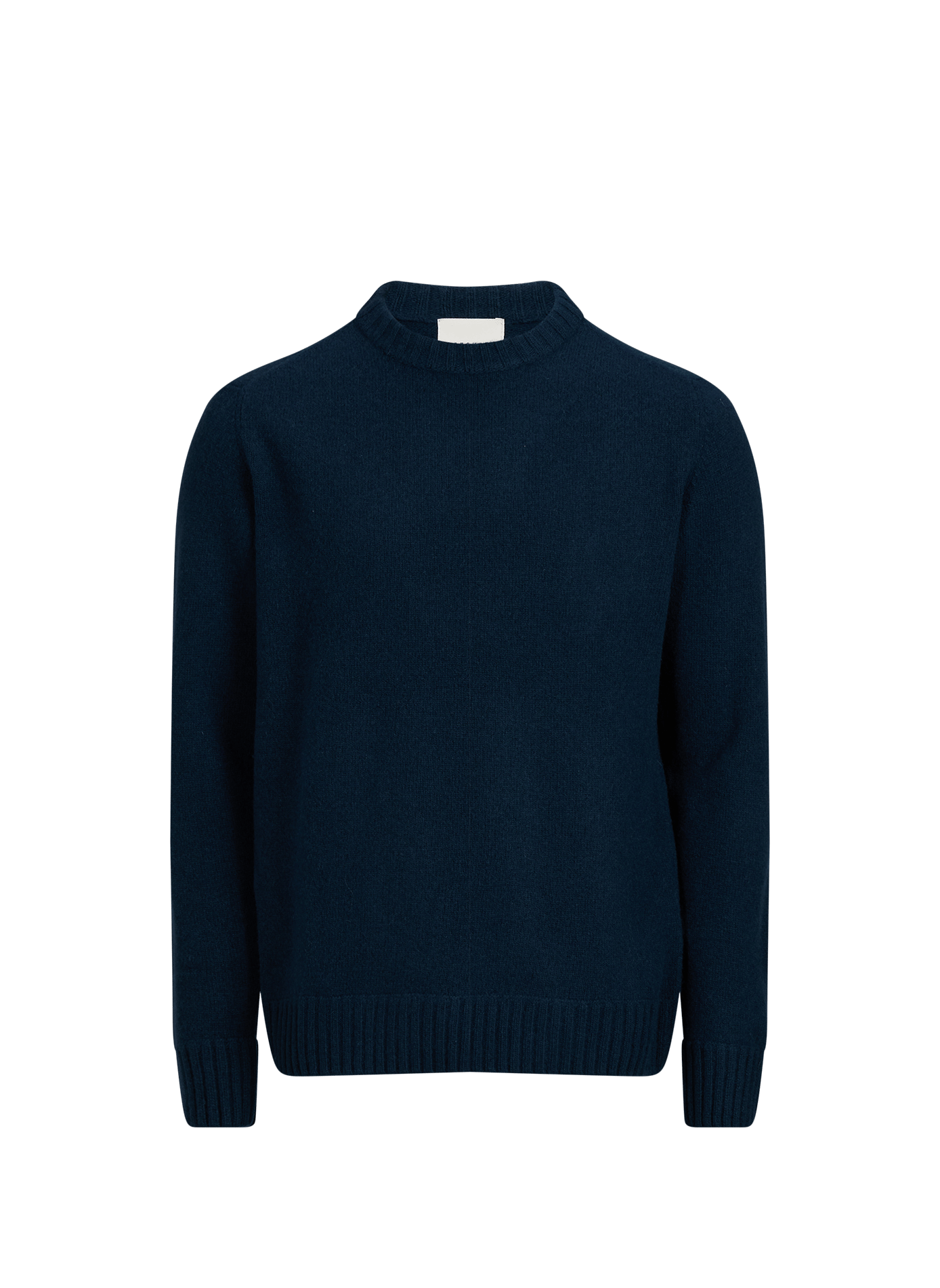 Pull droit col rond en laine mélangée LAFAURIE Bleu