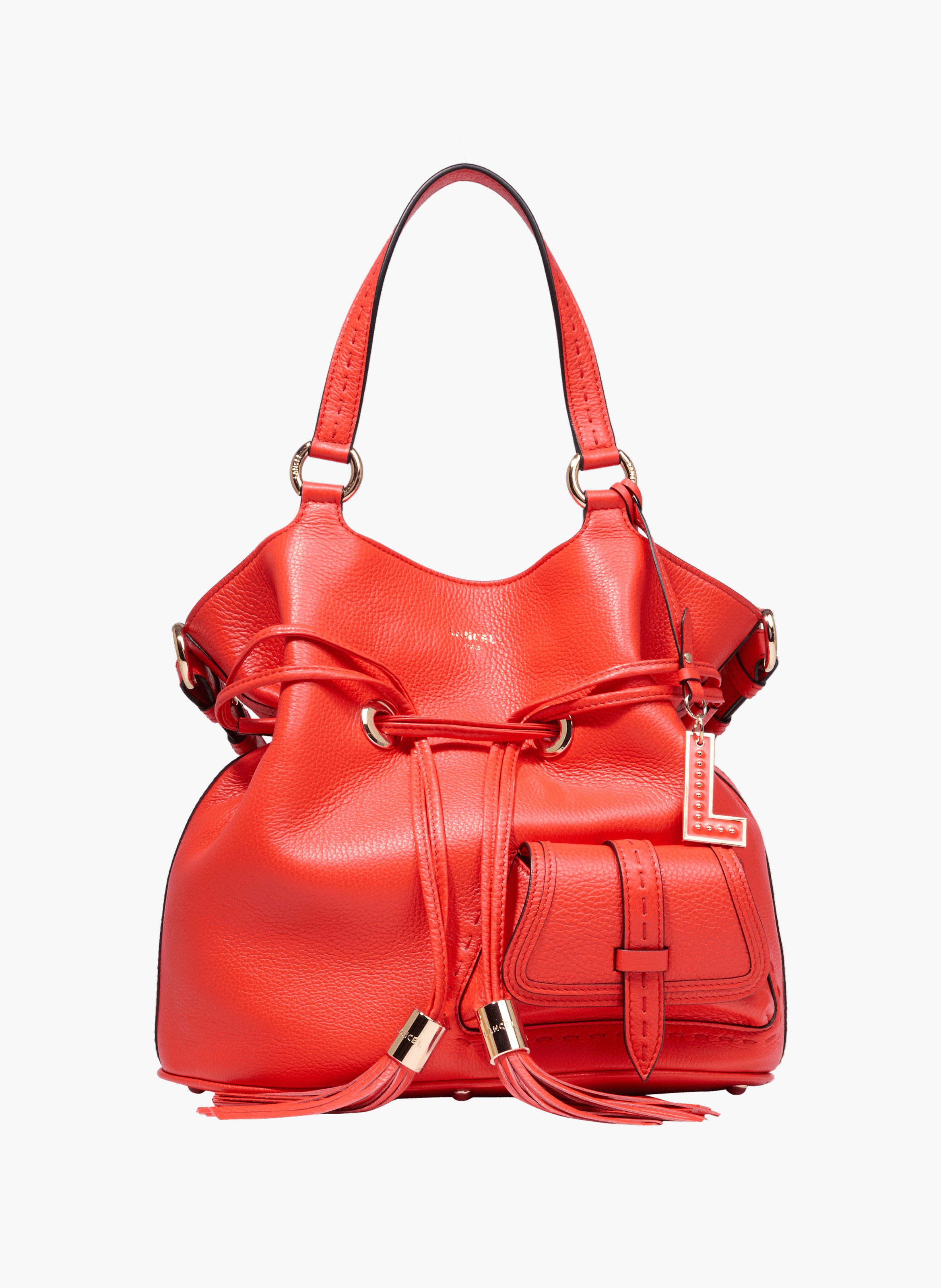 Handtas m eerste flirt van Lancel in leer. LANCEL Oranje