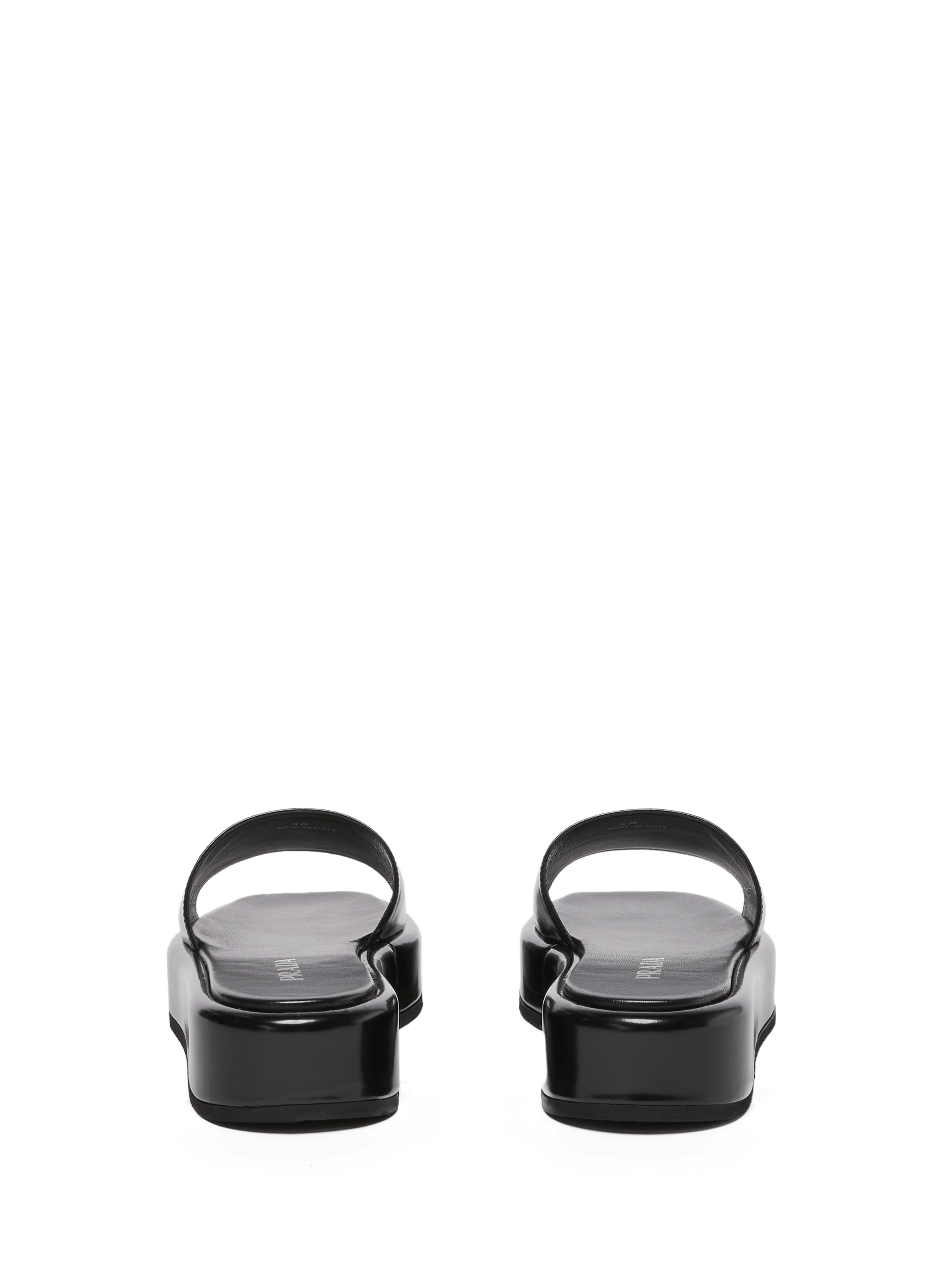 Leather Mules PRADA Black