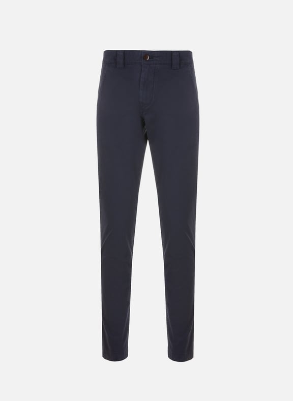 Pantalon chino slim en coton et coton recyclé Bleu by TOMMY HILFIGER TOMMY HILFIGER Pantalon chino slim en coton et coton recyclé Bleu