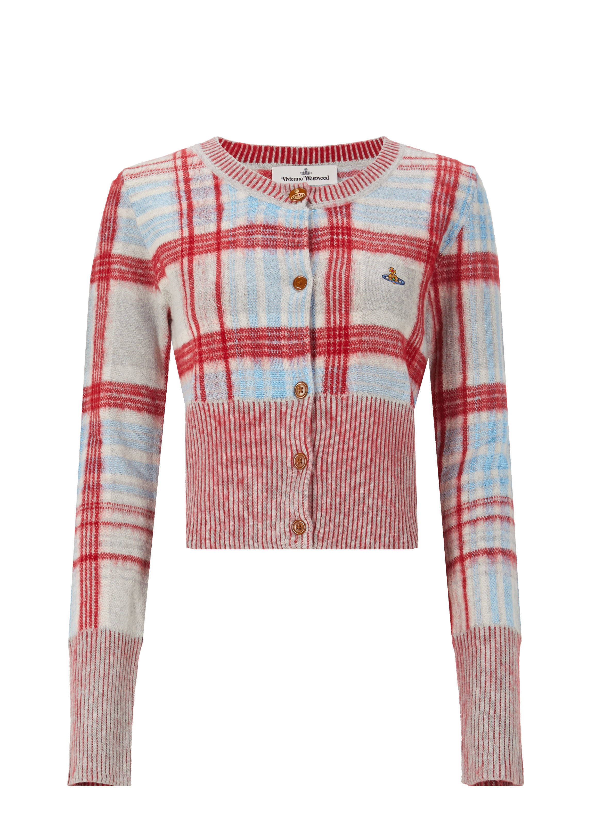 Cardigan à carreaux