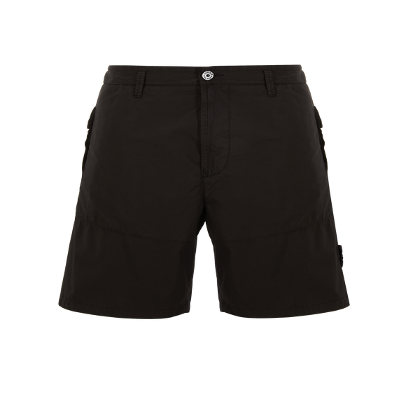 Stone Island Solid Colour Shorts In Black