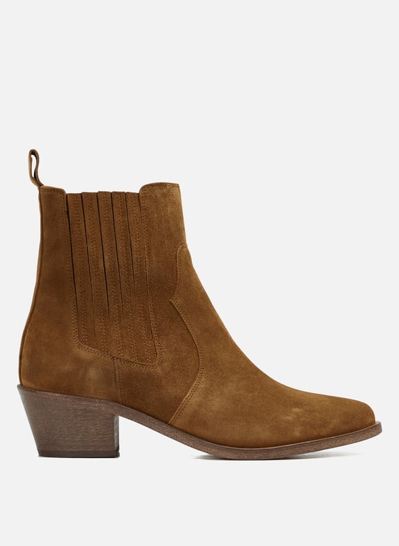 Santiags en cuir sofia Marron by ANTHOLOGY ANTHOLOGY Santiags en cuir sofia Marron
