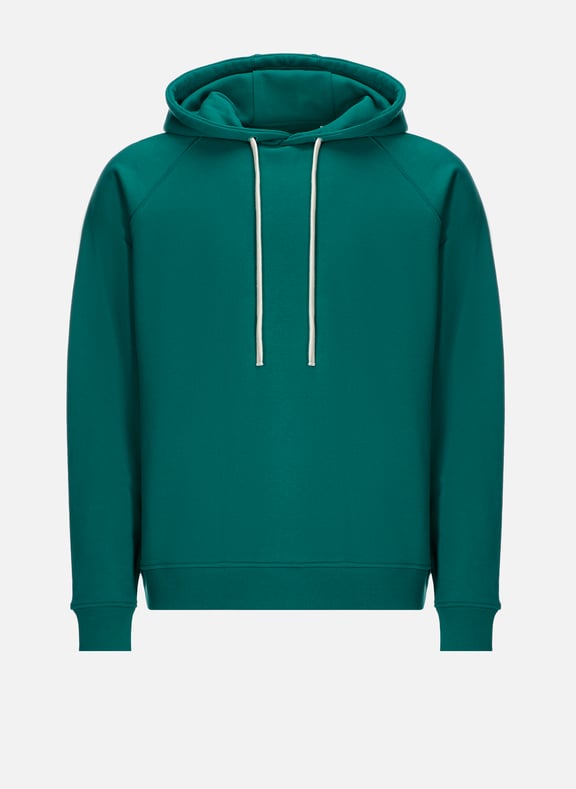 Cotton hoodie Green by SAISON 1865 SAISON 1865 Cotton hoodie Green