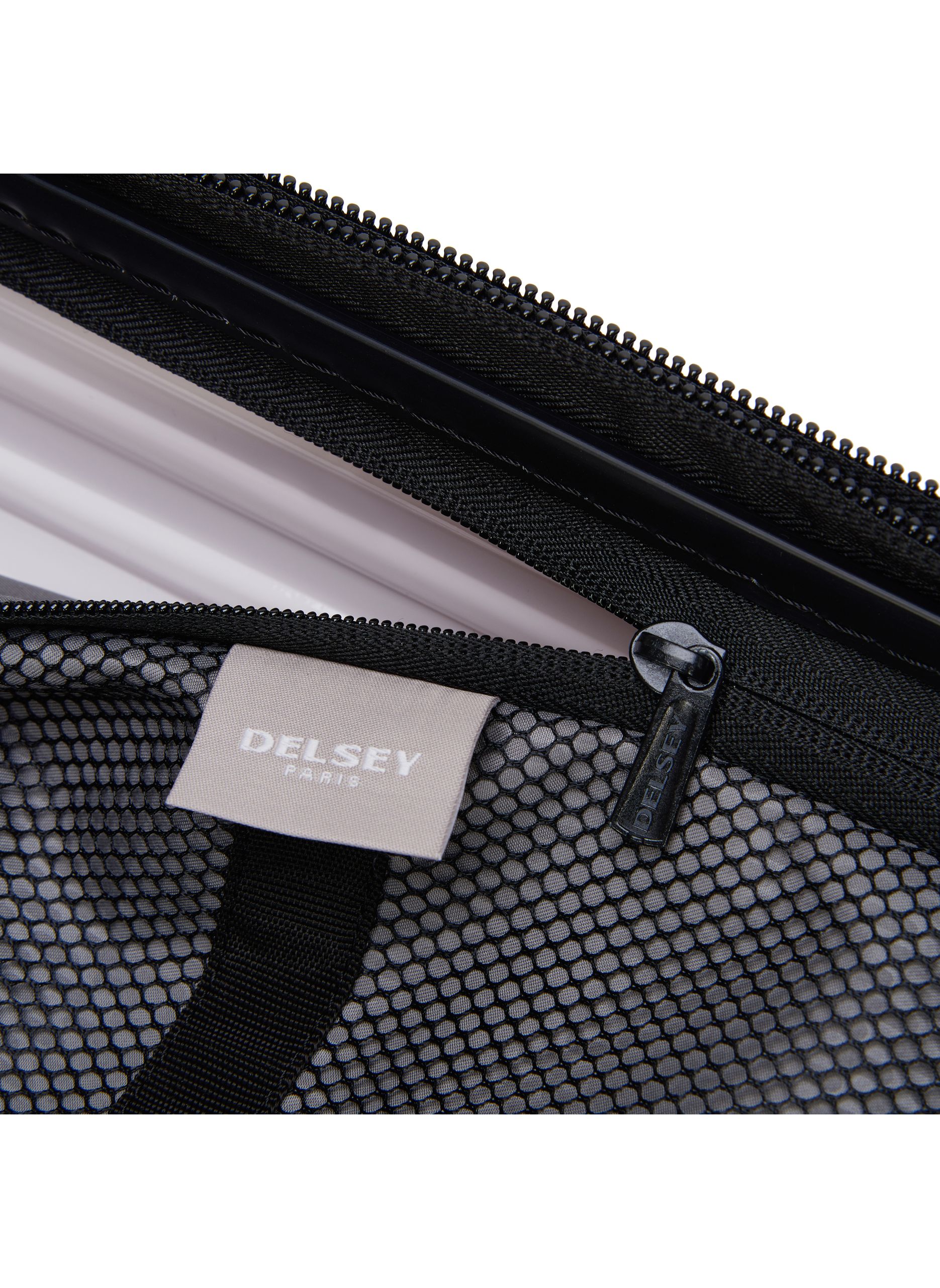 Valise soute rigide taille s - securitime zip DELSEY PARIS Blanc