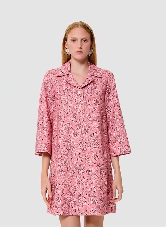 Robe droite uni - ross Rose by TARA JARMON TARA JARMON Robe droite uni - ross Rose