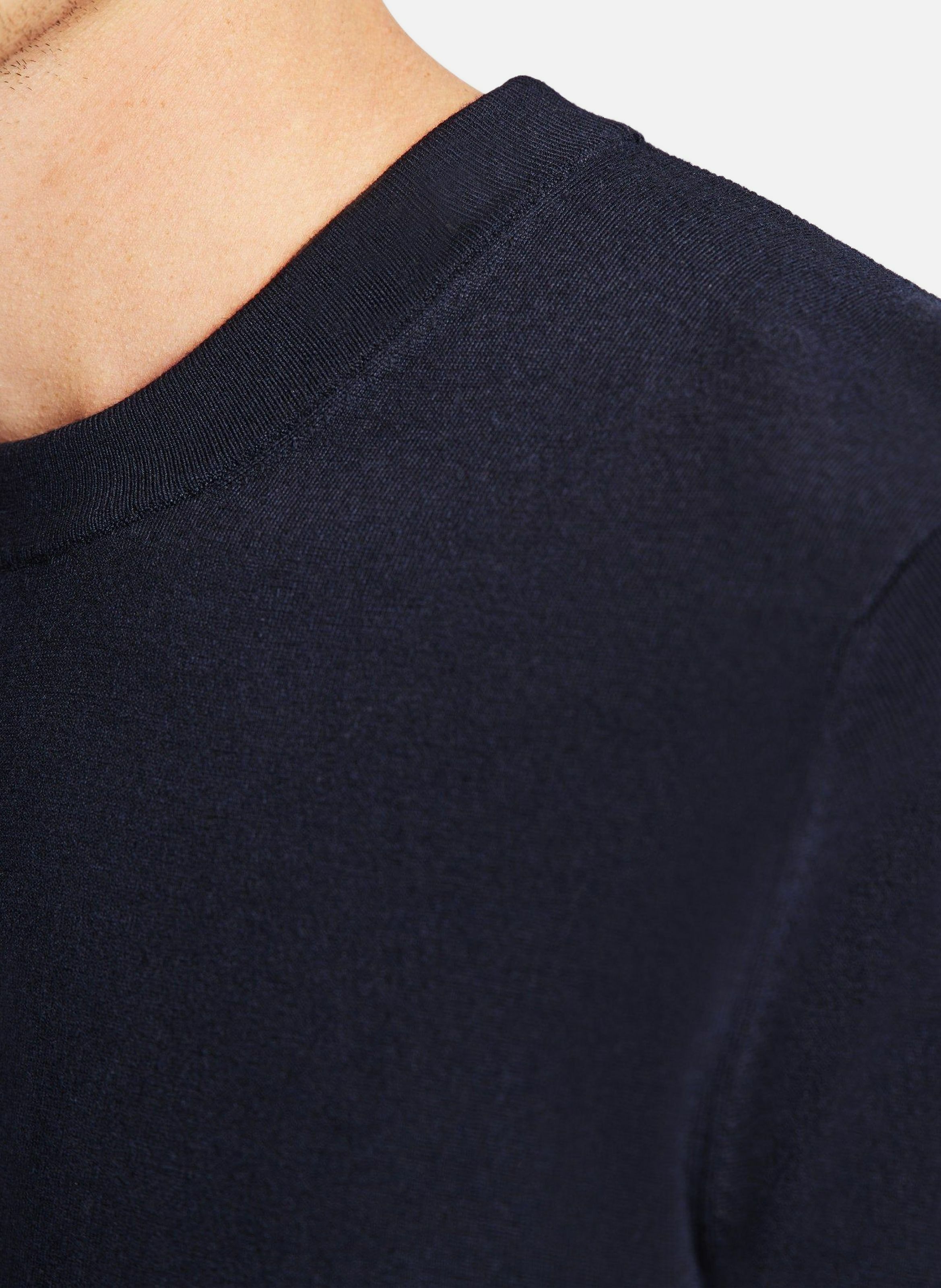 Pull ashtton col rond coupe regular FUSALP Bleu