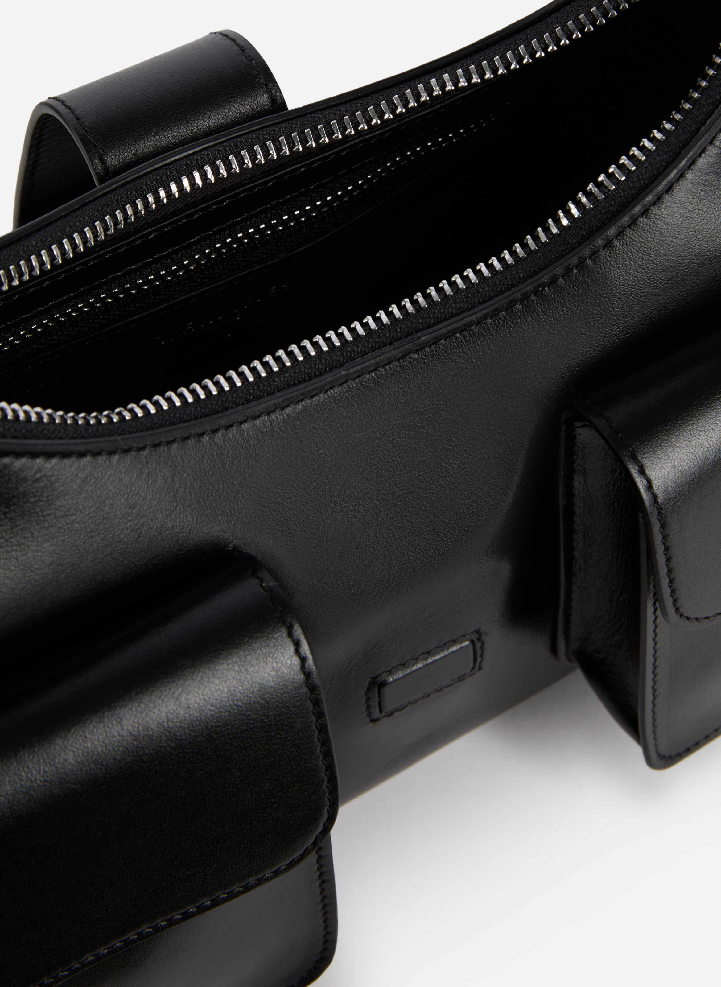 Sac amelia chaîne en cuir lisse THE KOOPLES Noir