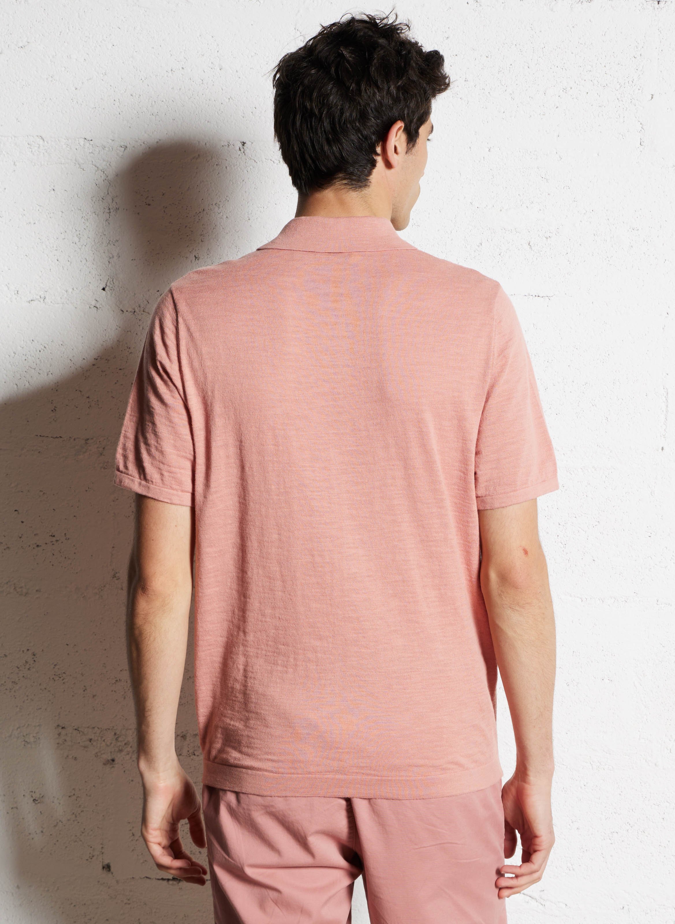 Polo manches courtes IKKS Rose