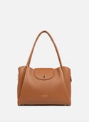 Sac cabas épaule - ida double  Camel - in - orange