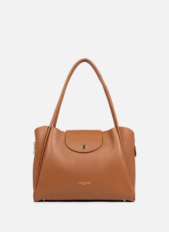 Tote bag - Ida Double Brown by LANCASTER LANCASTER Tote bag - Ida Double Brown