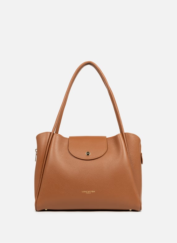 Sac cabas épaule - ida double | Marron by LANCASTER Sac cabas épaule - ida double Marron