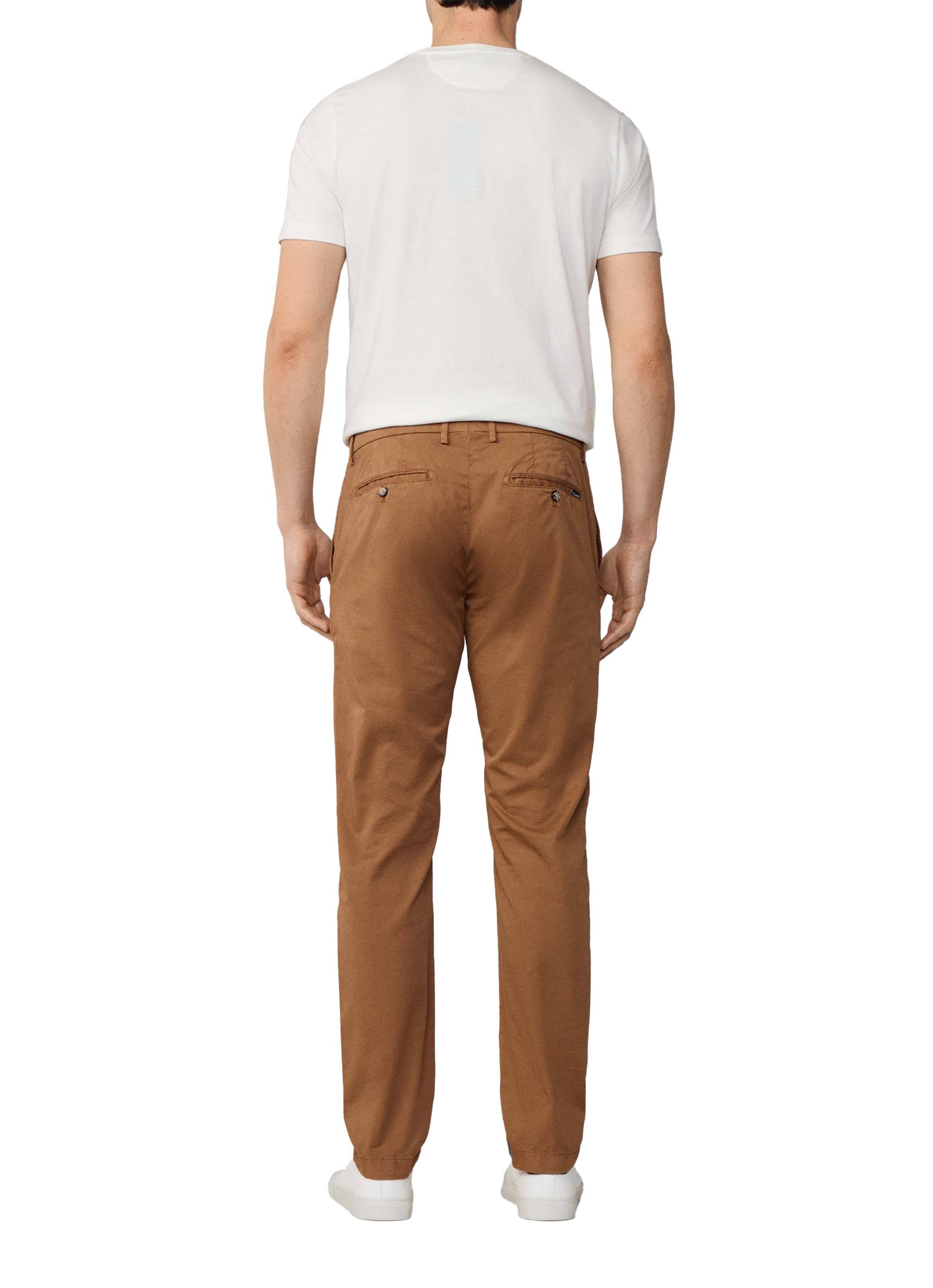 Pantalon droit FACONNABLE Marron