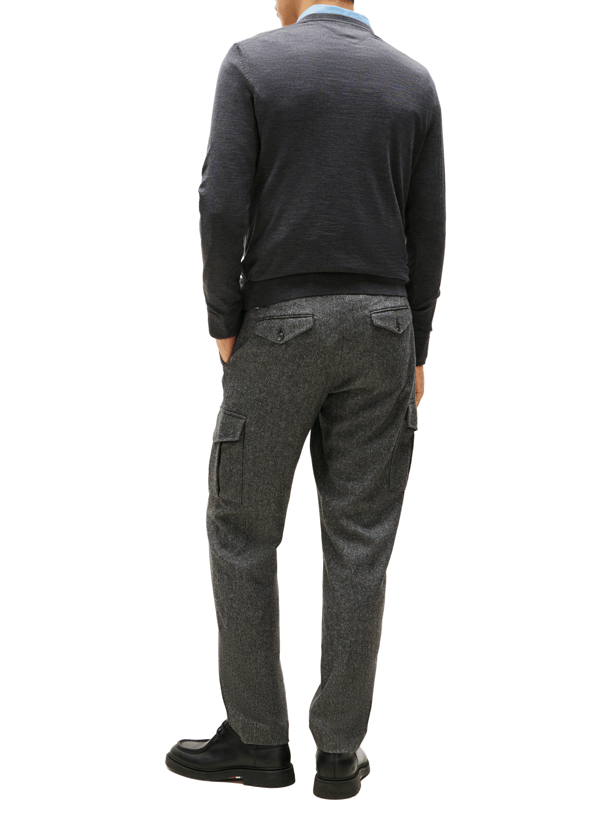 Round neck wool sweater TOMMY HILFIGER Grey