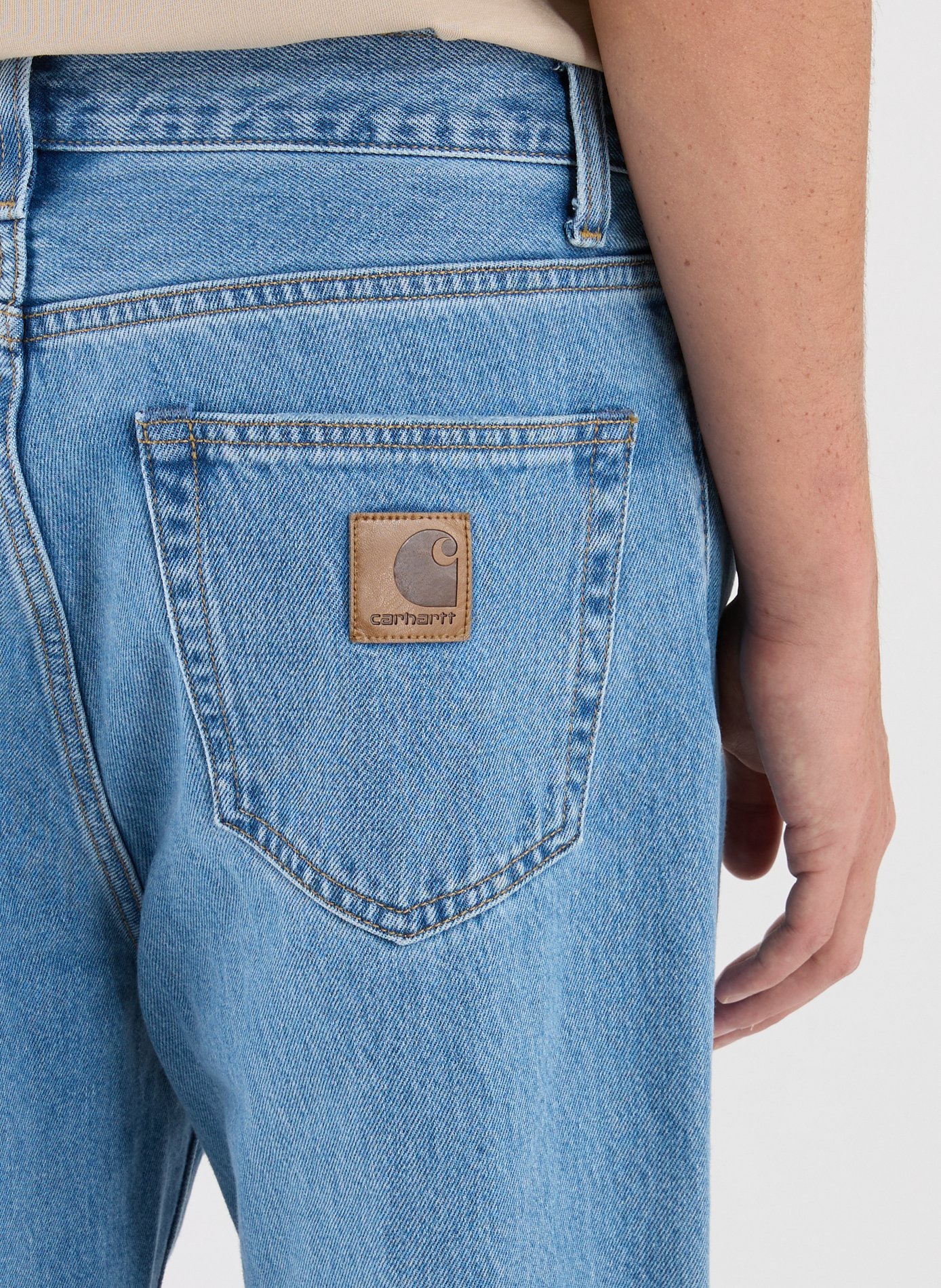 Straight cotton jeans CARHARTT WIP Blue