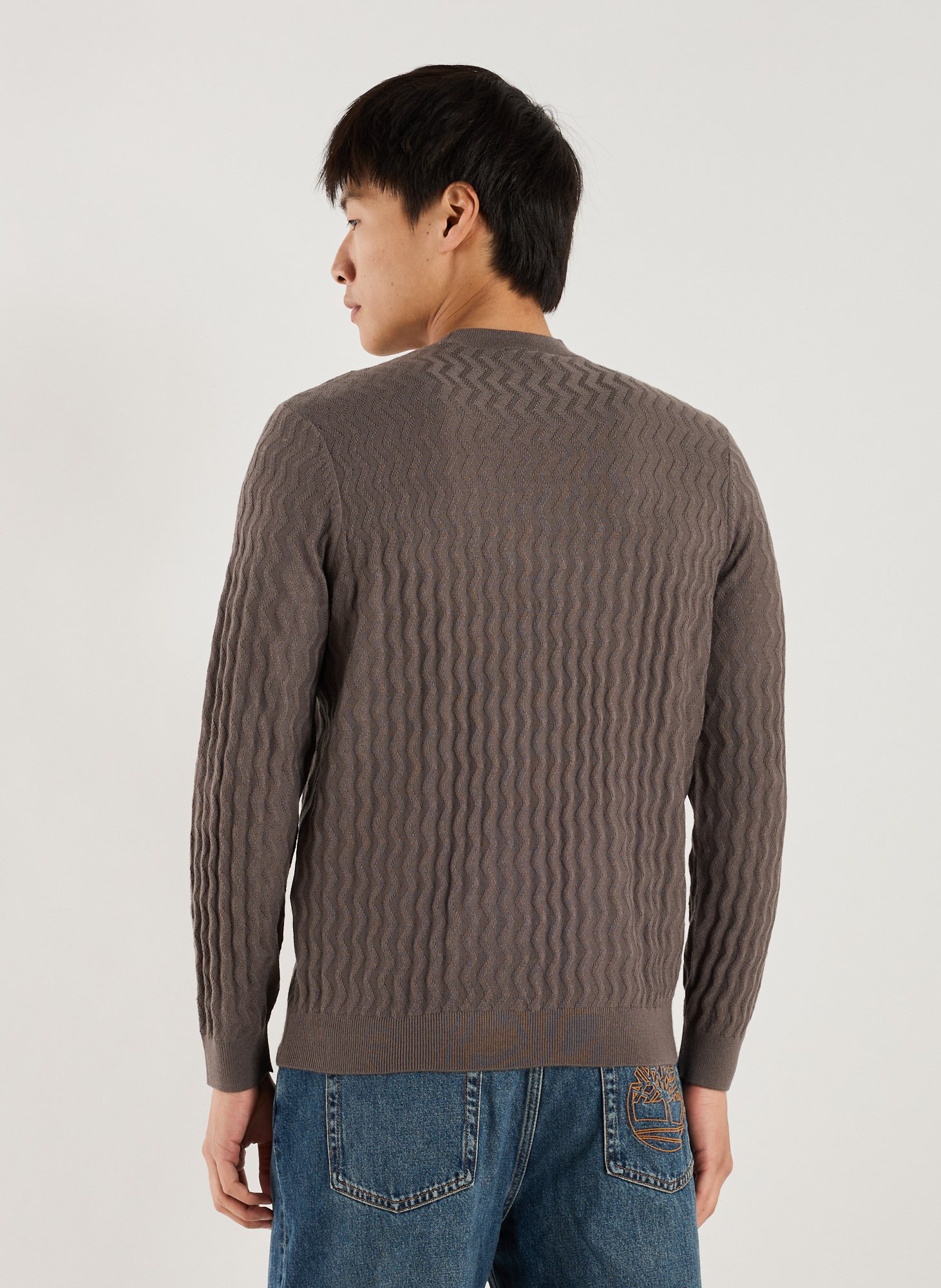 Cotton-blend jumper ARMANI EXCHANGE Brown