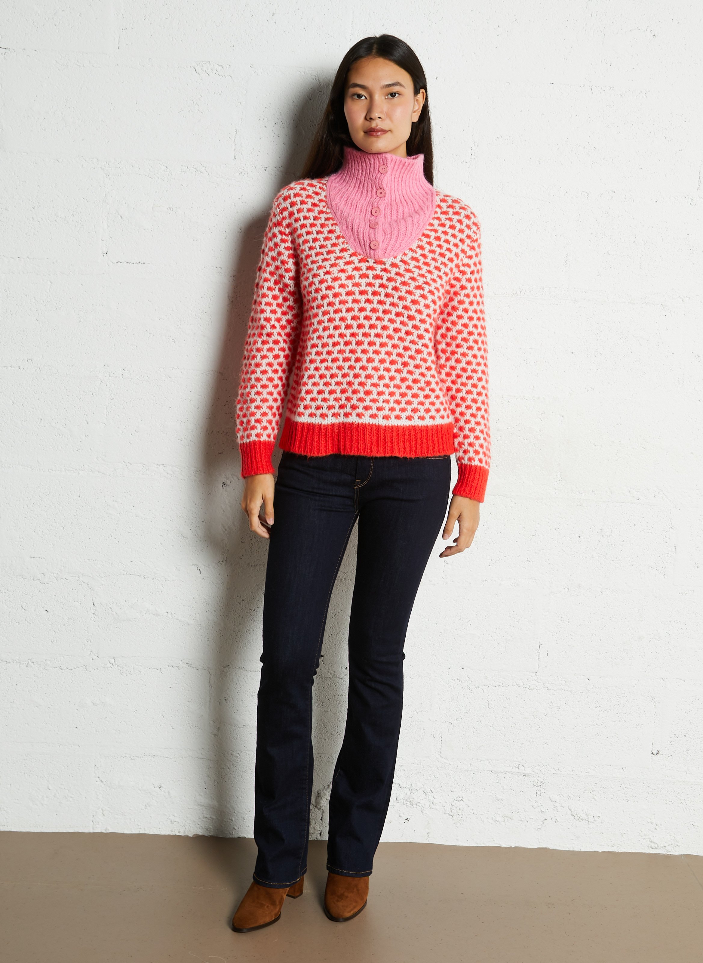 Bottines en cuir velours n°822 RIVECOUR Marron