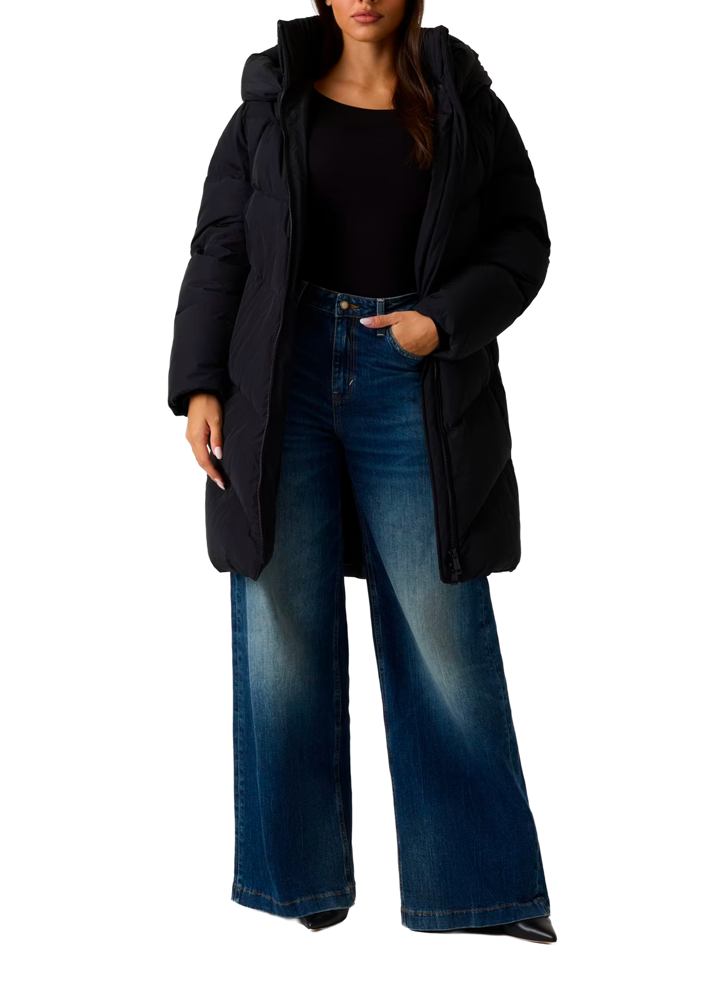 Doudoune à capuche GUESS Noir