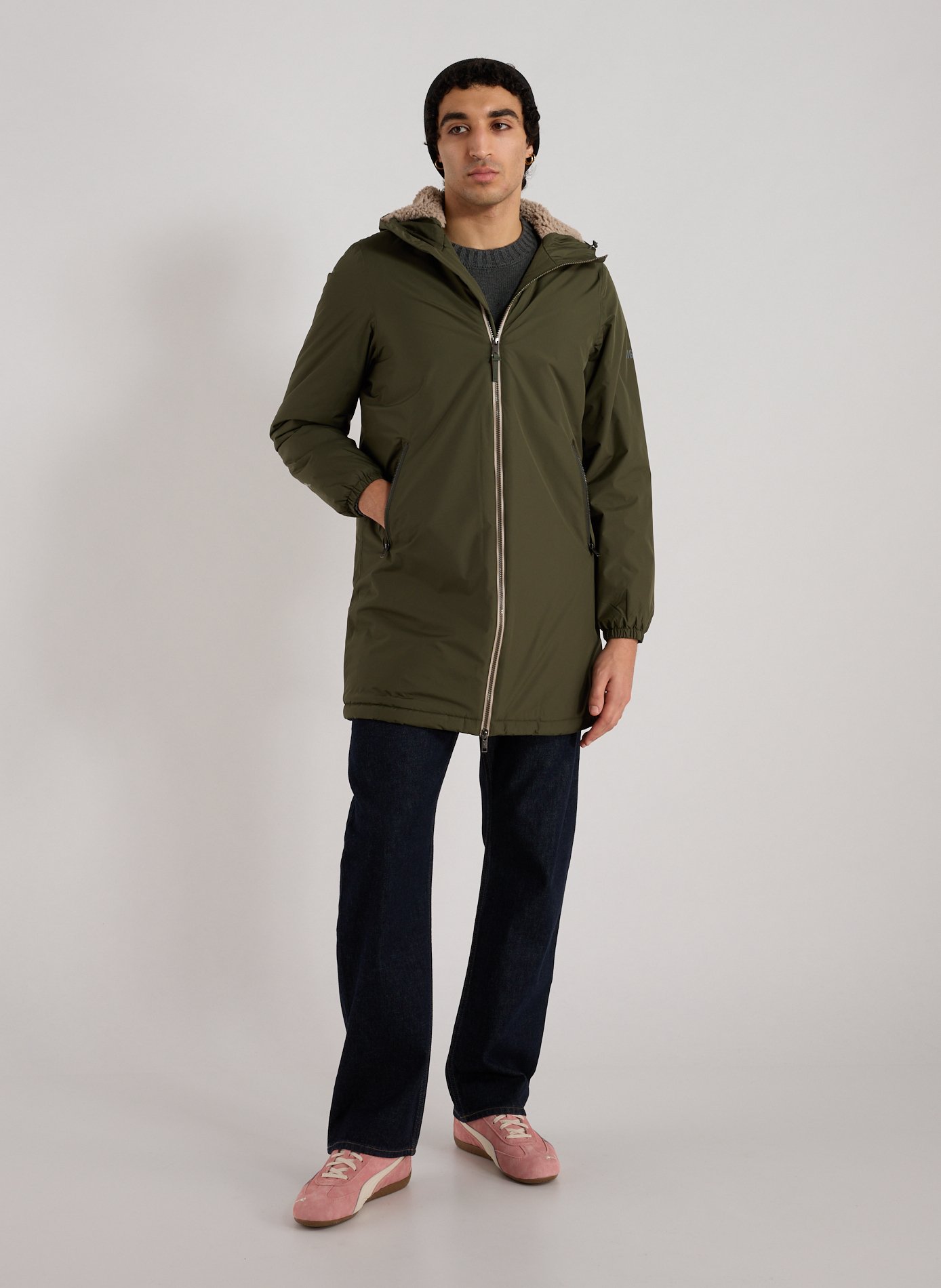 Parka Rainpack à capuche AIGLE Kaki