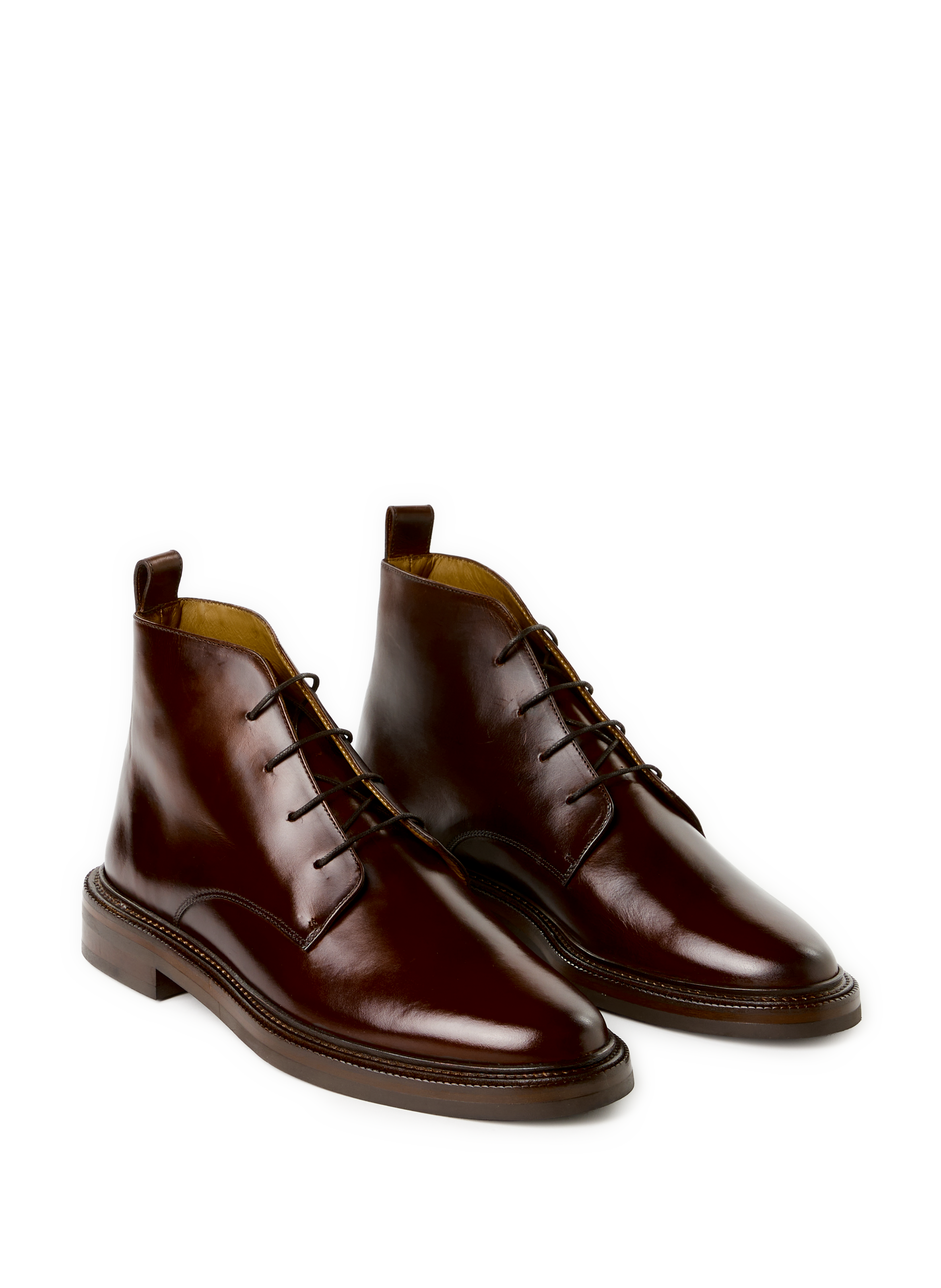 Ankle boots with silver tips BOBBIES Brown