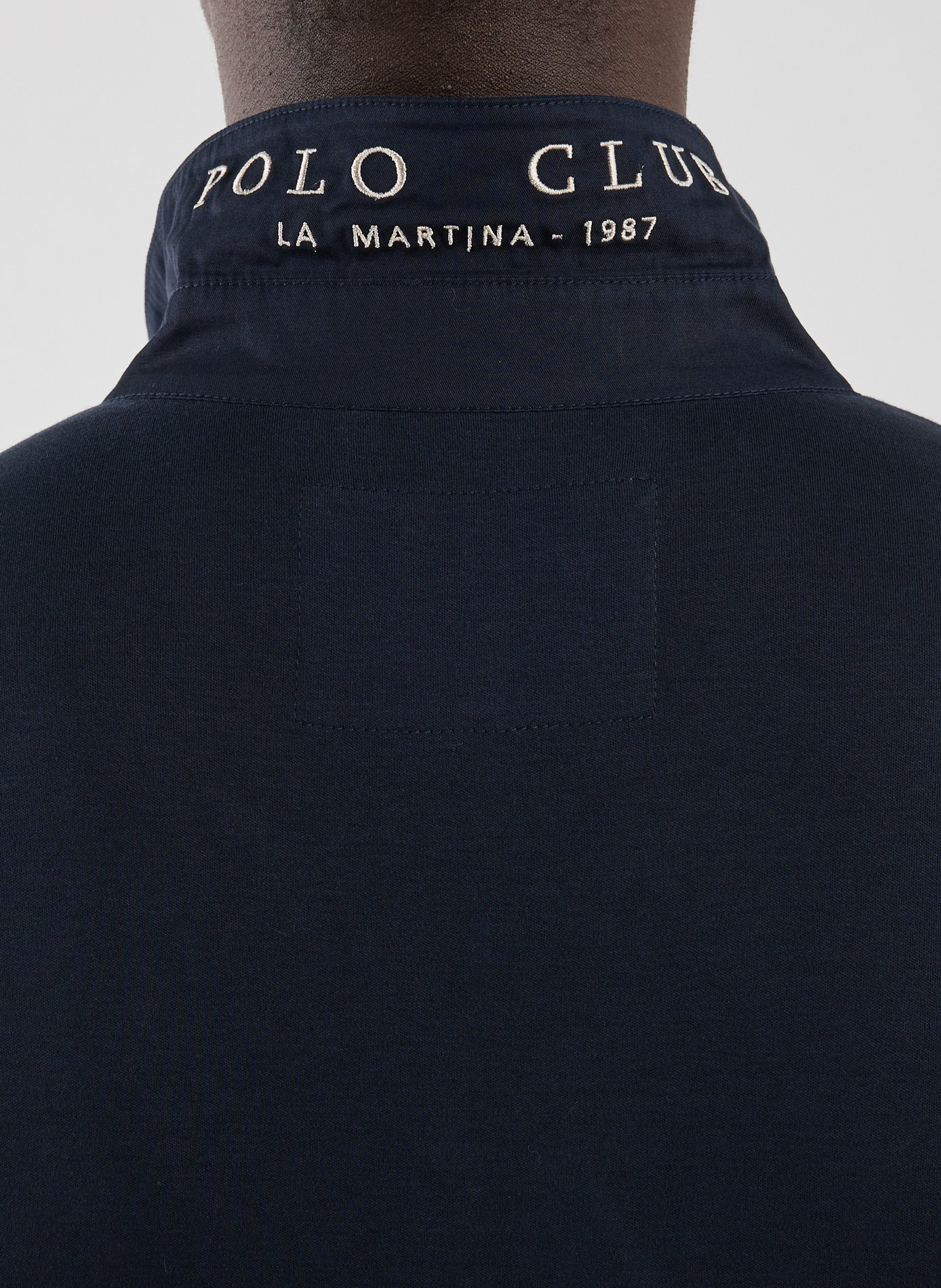 Polo à manches longues en coton LA MARTINA Bleu