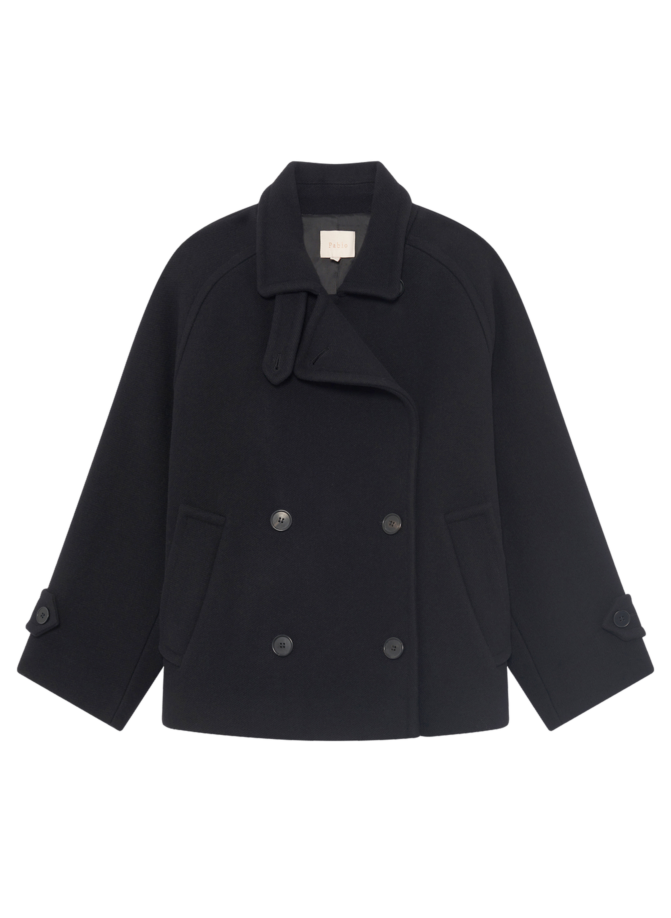 Manteau court croisé - melvya PABLO Noir