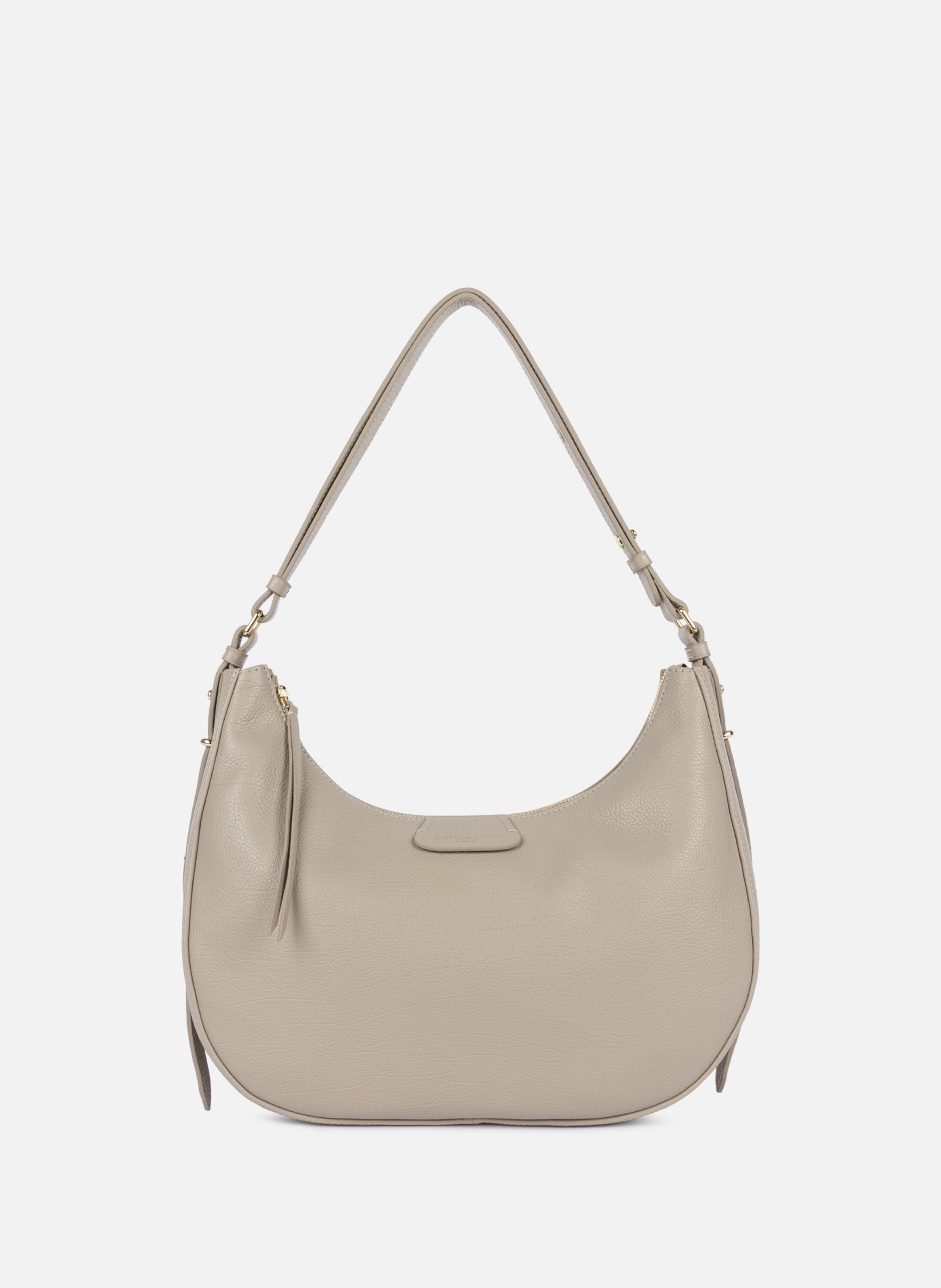 LANCASTER Large hobo bag - Dune Grey
