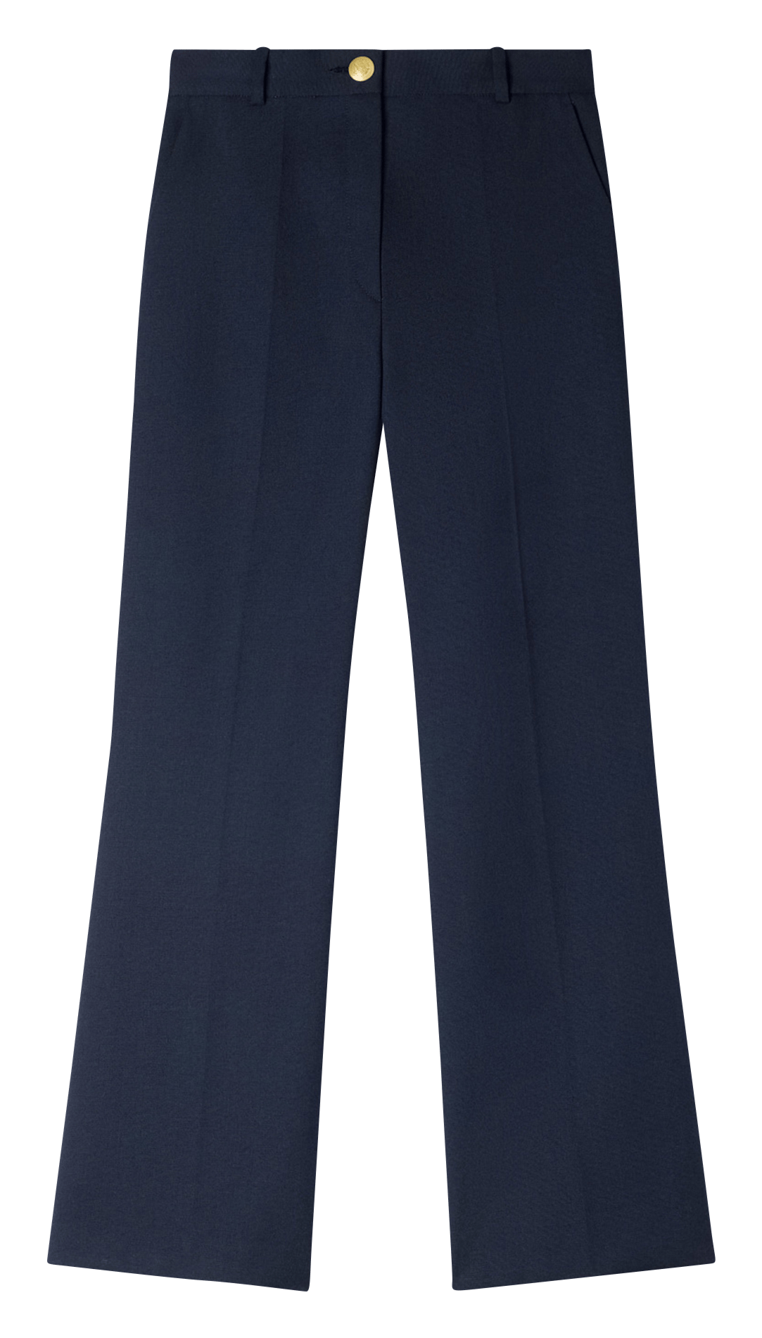 Pantalon large en laine mélangée SANDRO Bleu