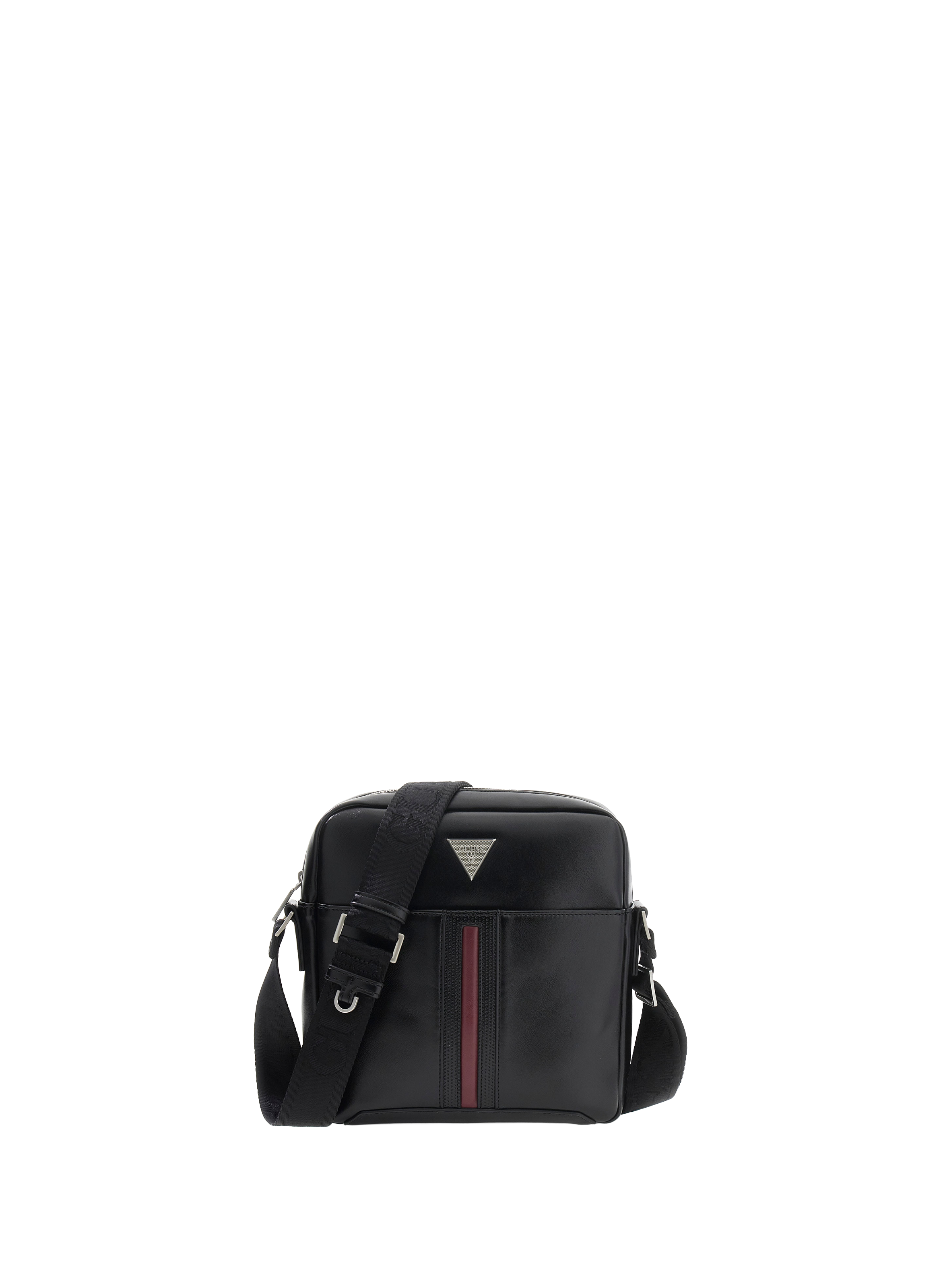 Faux leather crossbody bag GUESS Black