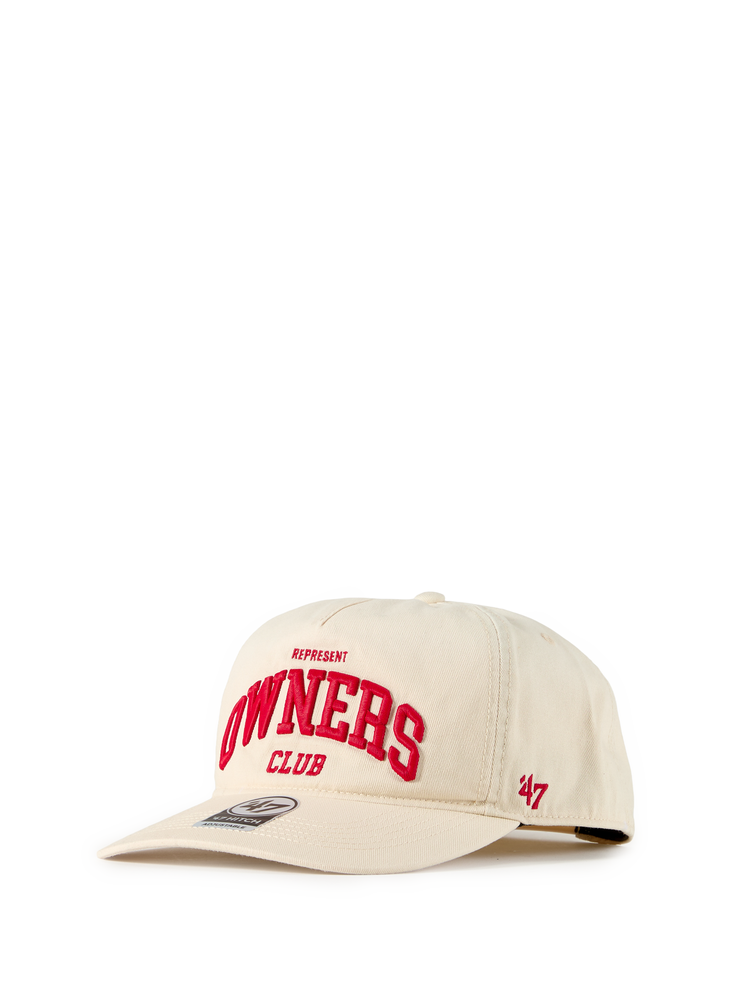 Embroidered cotton baseball cap REPRESENT Grey