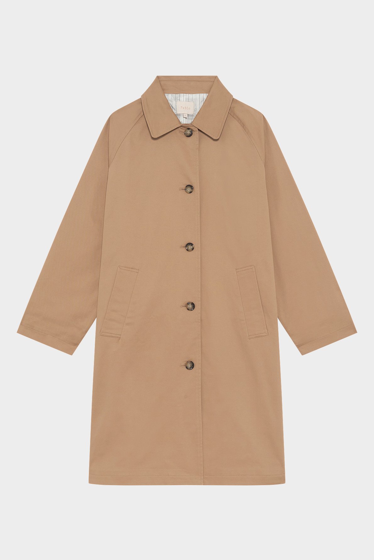 Trench droit en coton - sine PABLO Beige