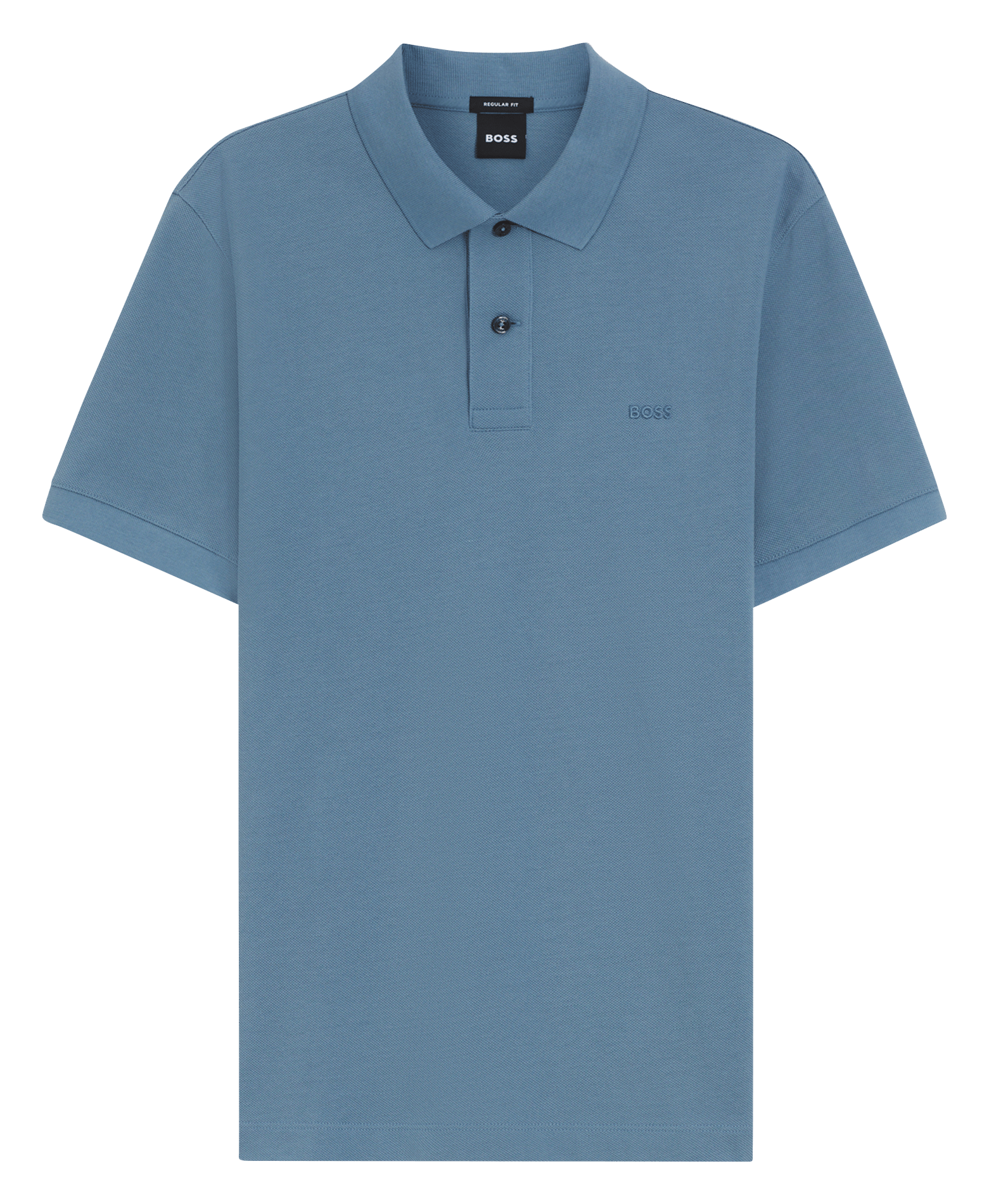 Polo manches courtes droit uni BOSS Bleu