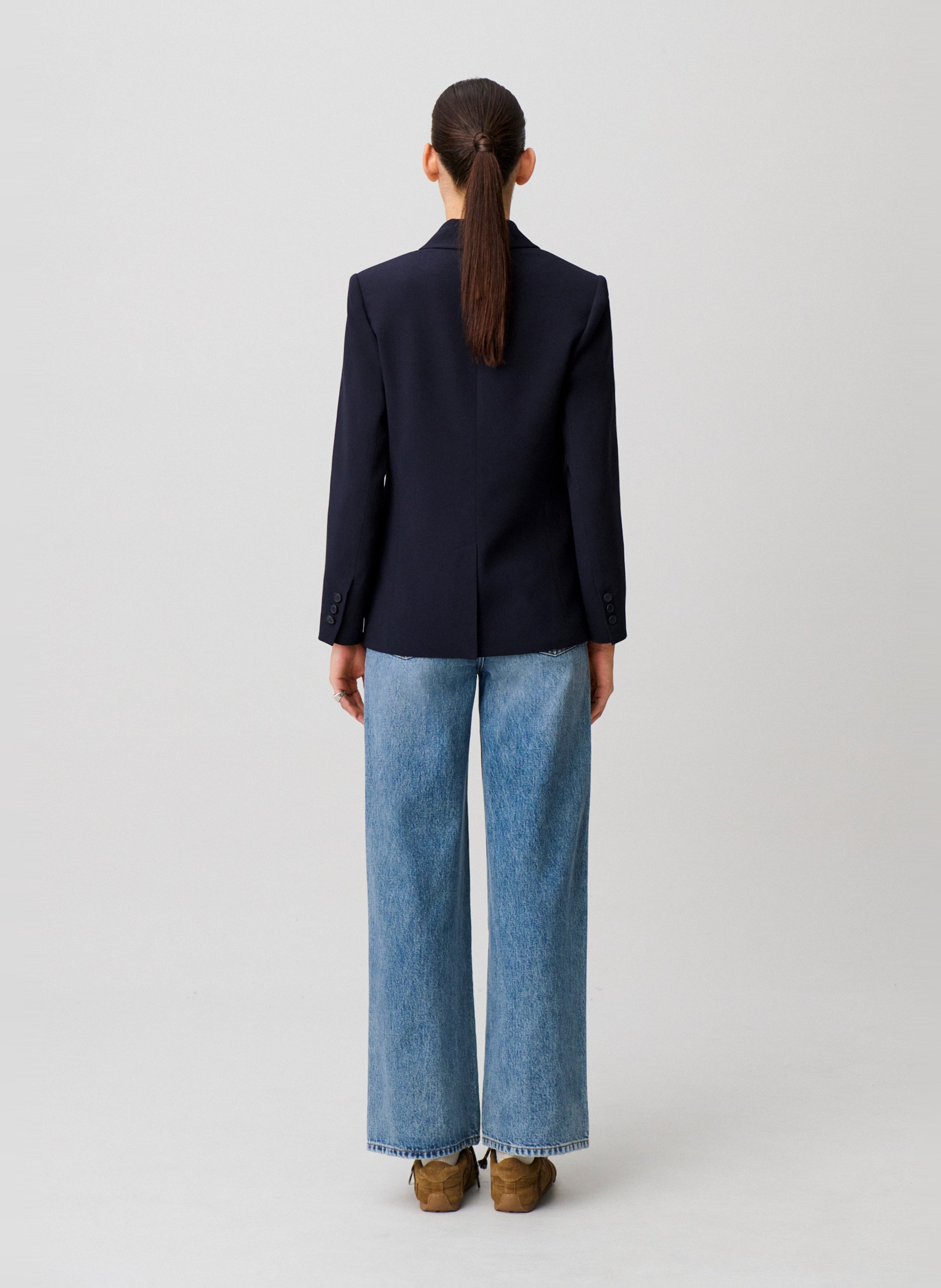 Veste tailleur droite CLAUDIE PIERLOT Bleu