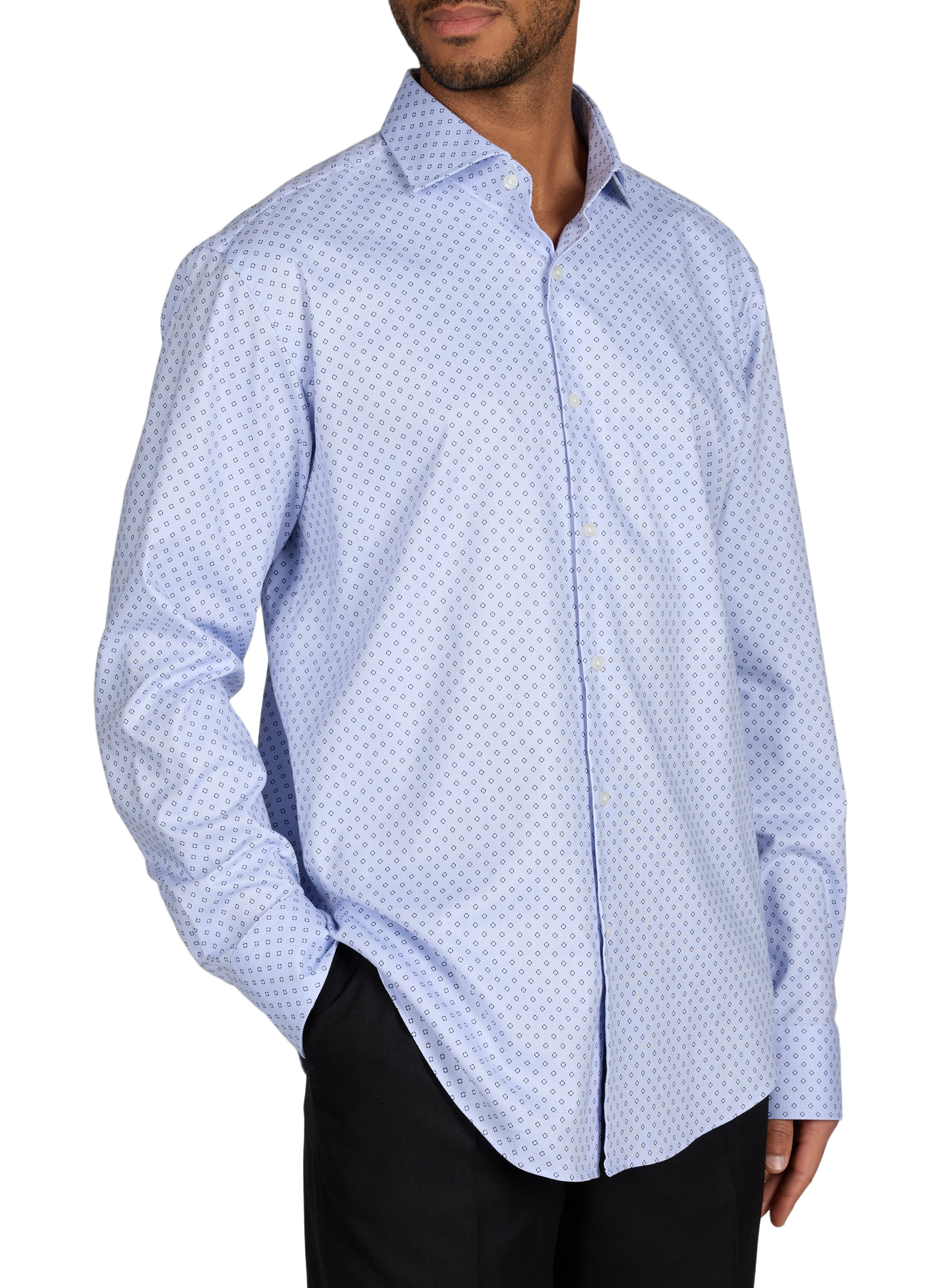 Joe patterned shirt in blended cotton BOSS Blue