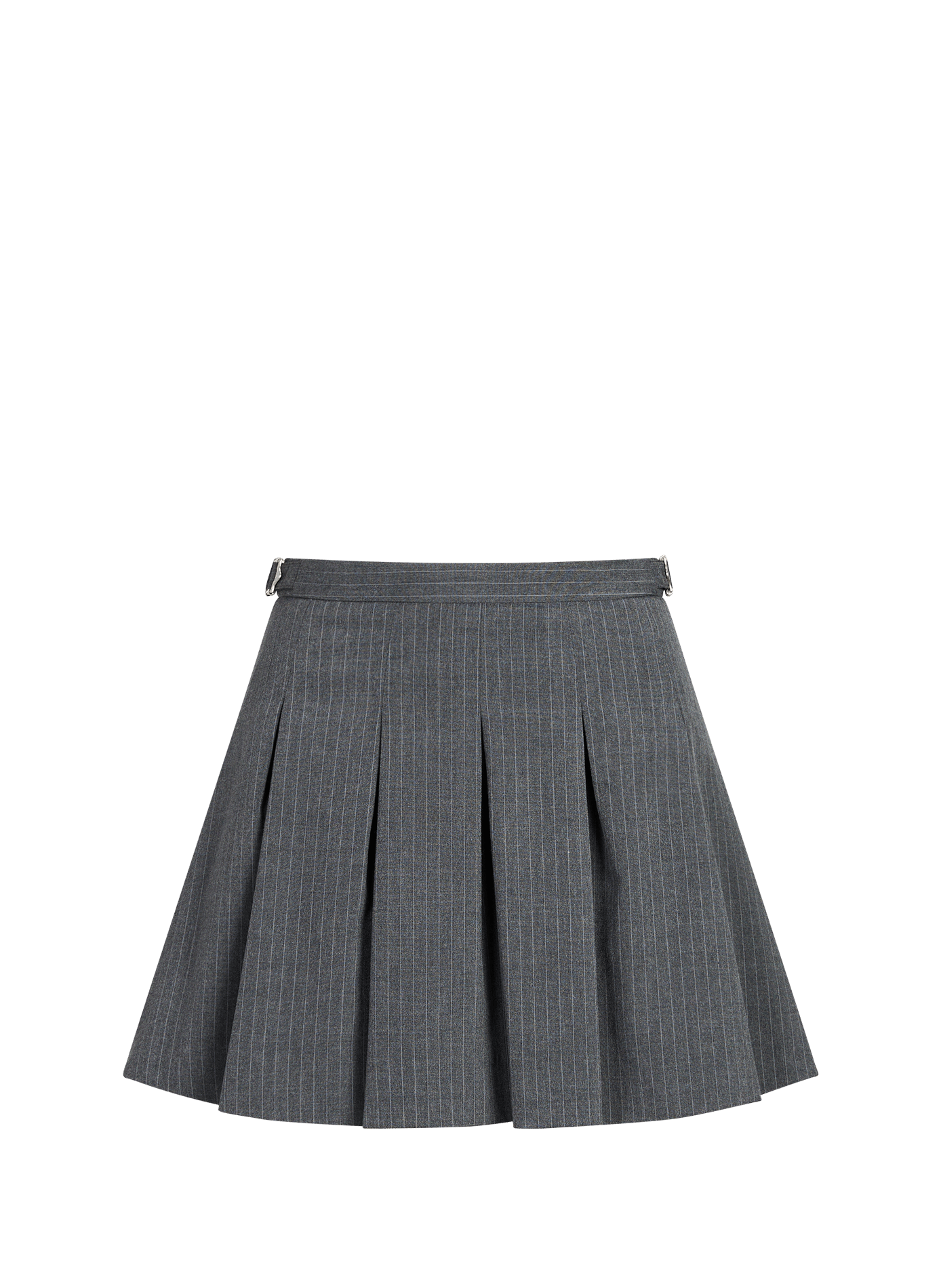 Mini jupe plissée à rayures DUNST Gris