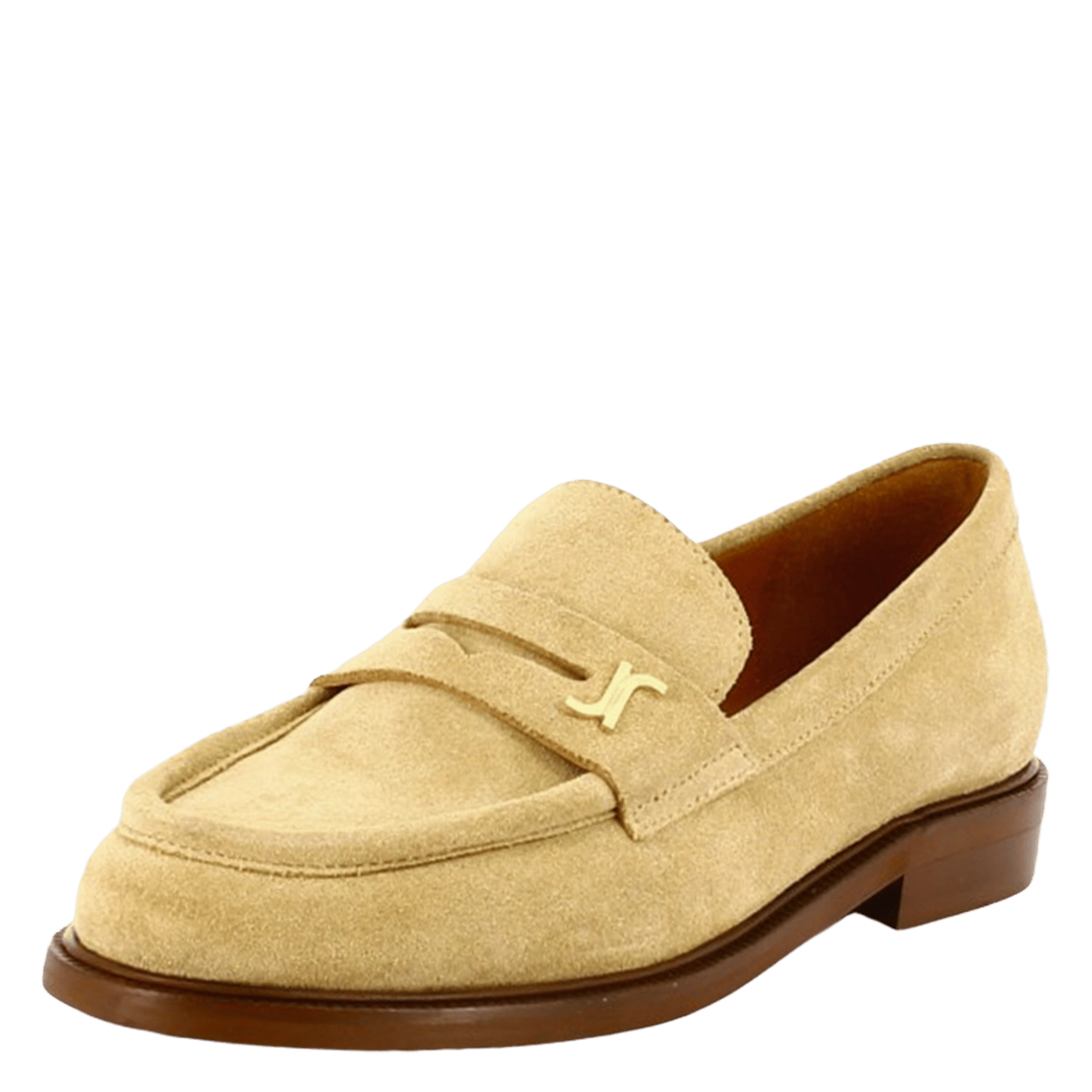 Mocassins en cuir velours duedi JONAK Beige