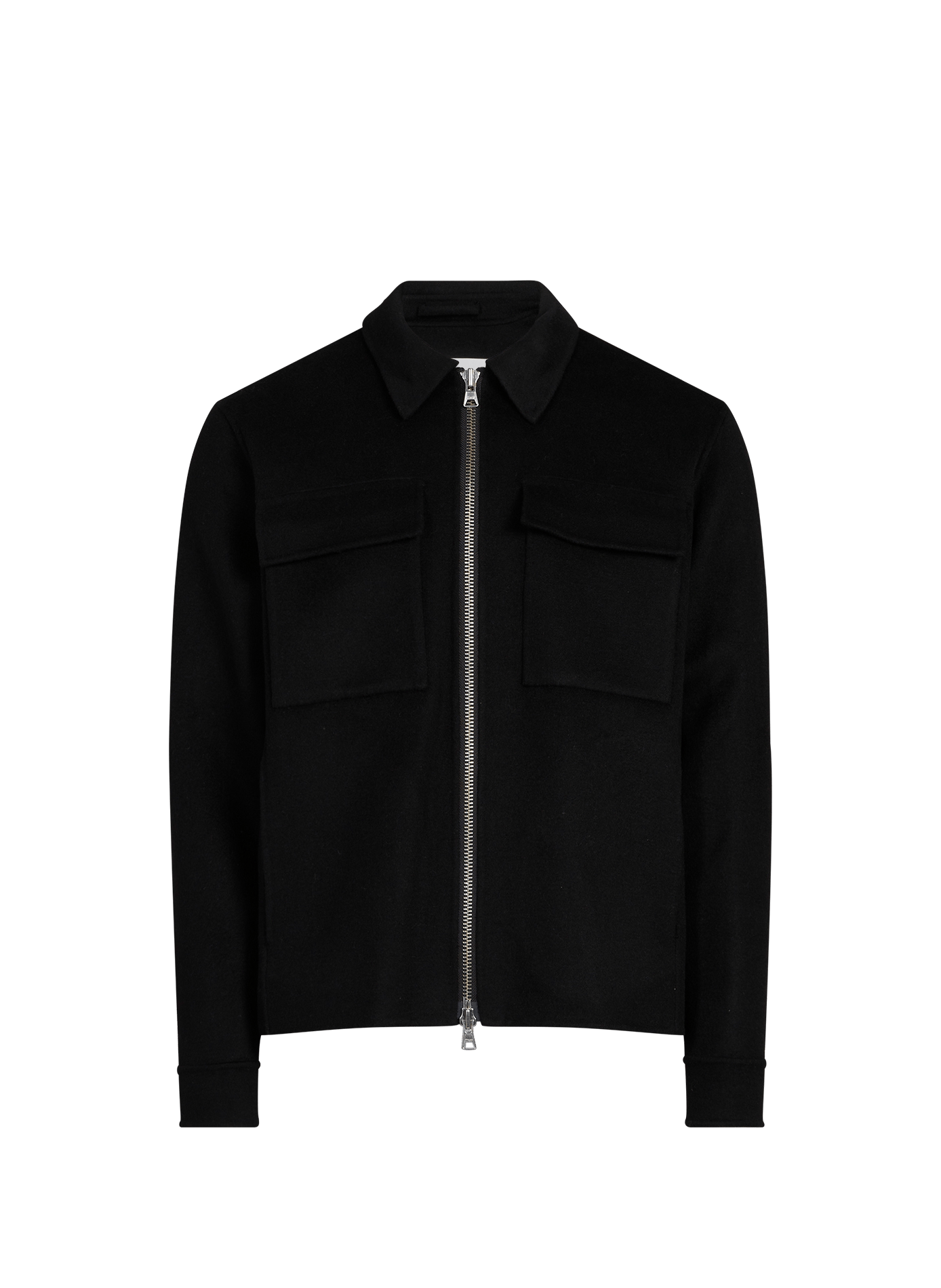 Jacket with classic collar in mixed wool NN.07 Black