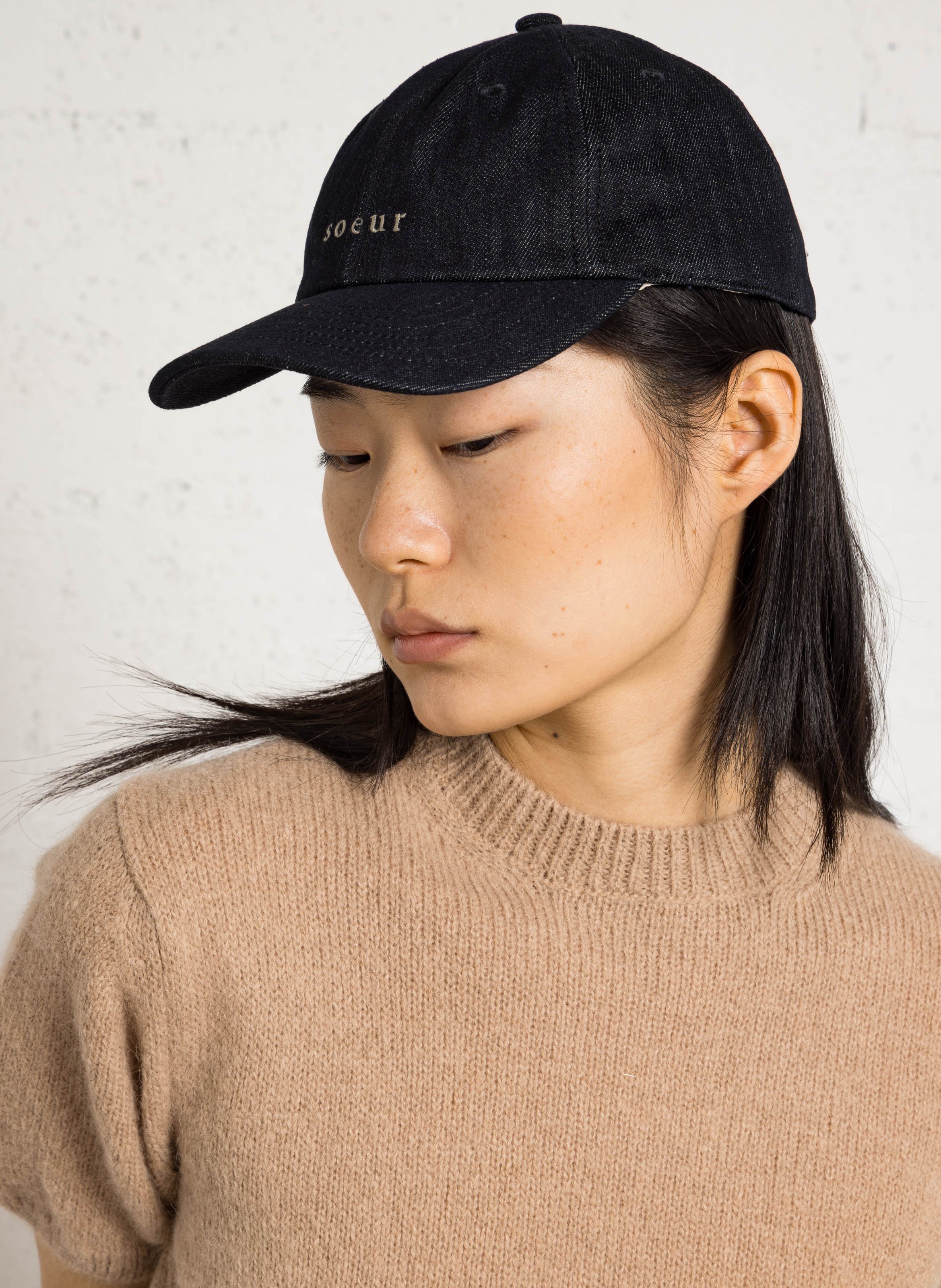 Casquette en denim hector SOEUR Bleu