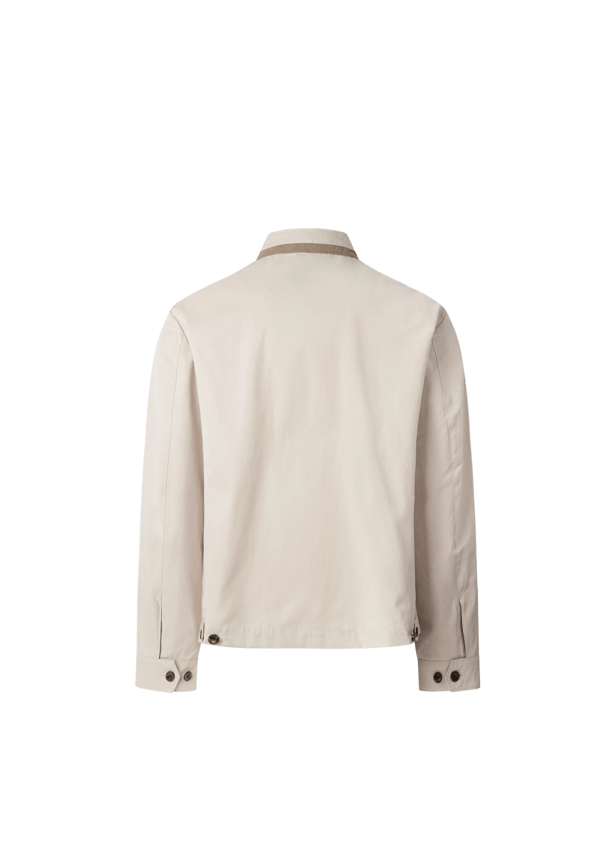 Recht jasje met opstaande kraag HACKETT Beige