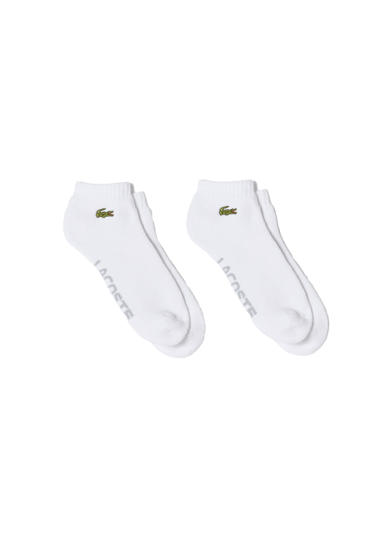 Set of two pairs of low-cut socks in blended cotton LACOSTE White