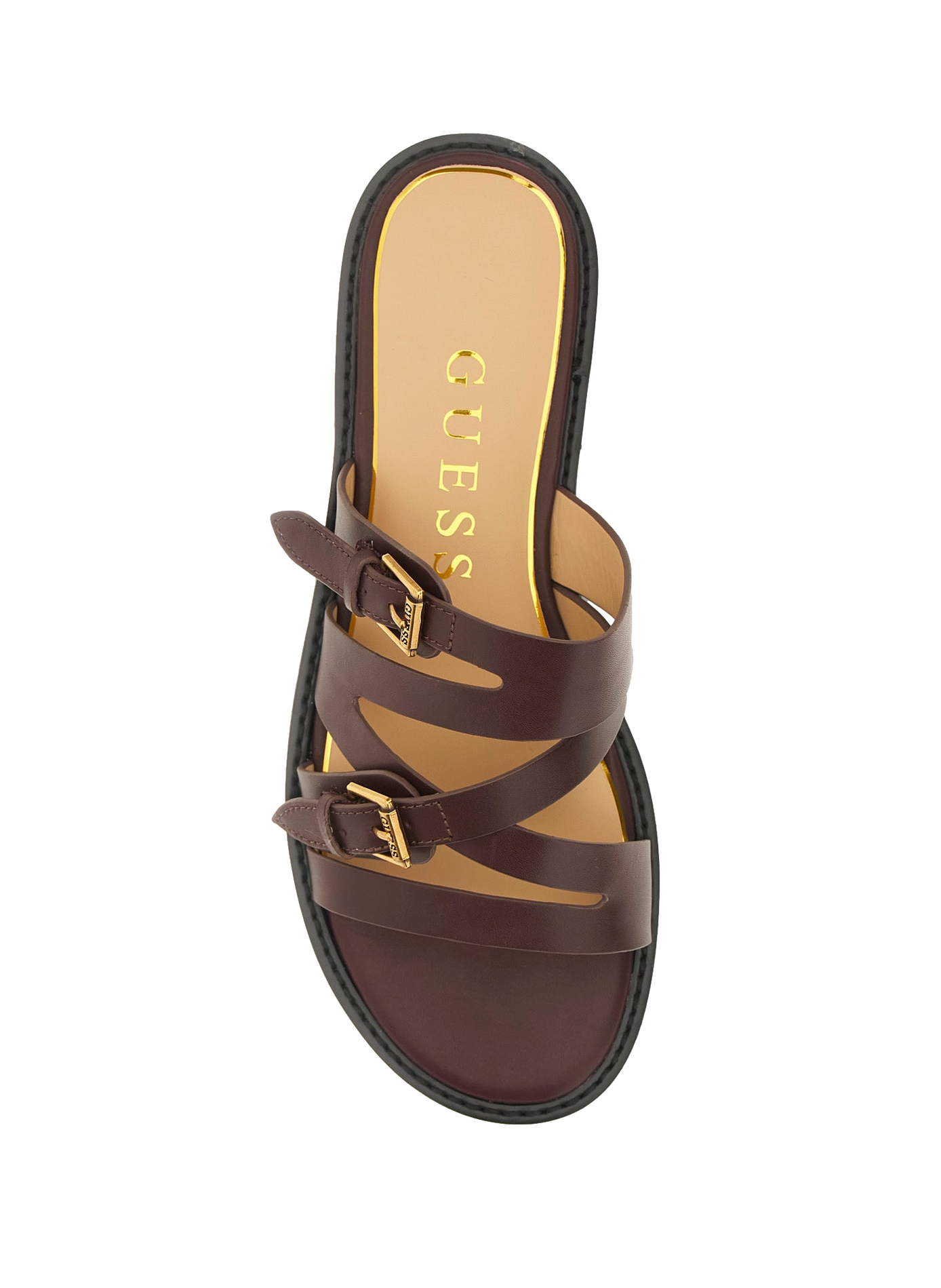 Flat Grayden buckled sandals GUESS Red